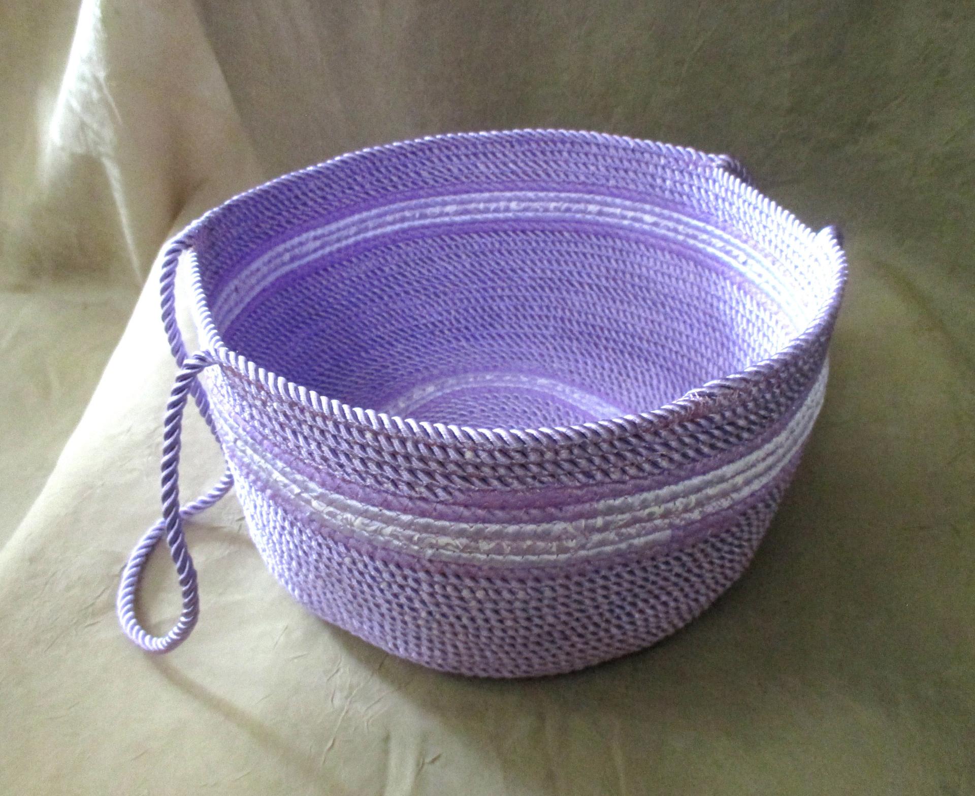 Rope Basket, Wrap Basket, Storage, Catch All, Rope Bowl