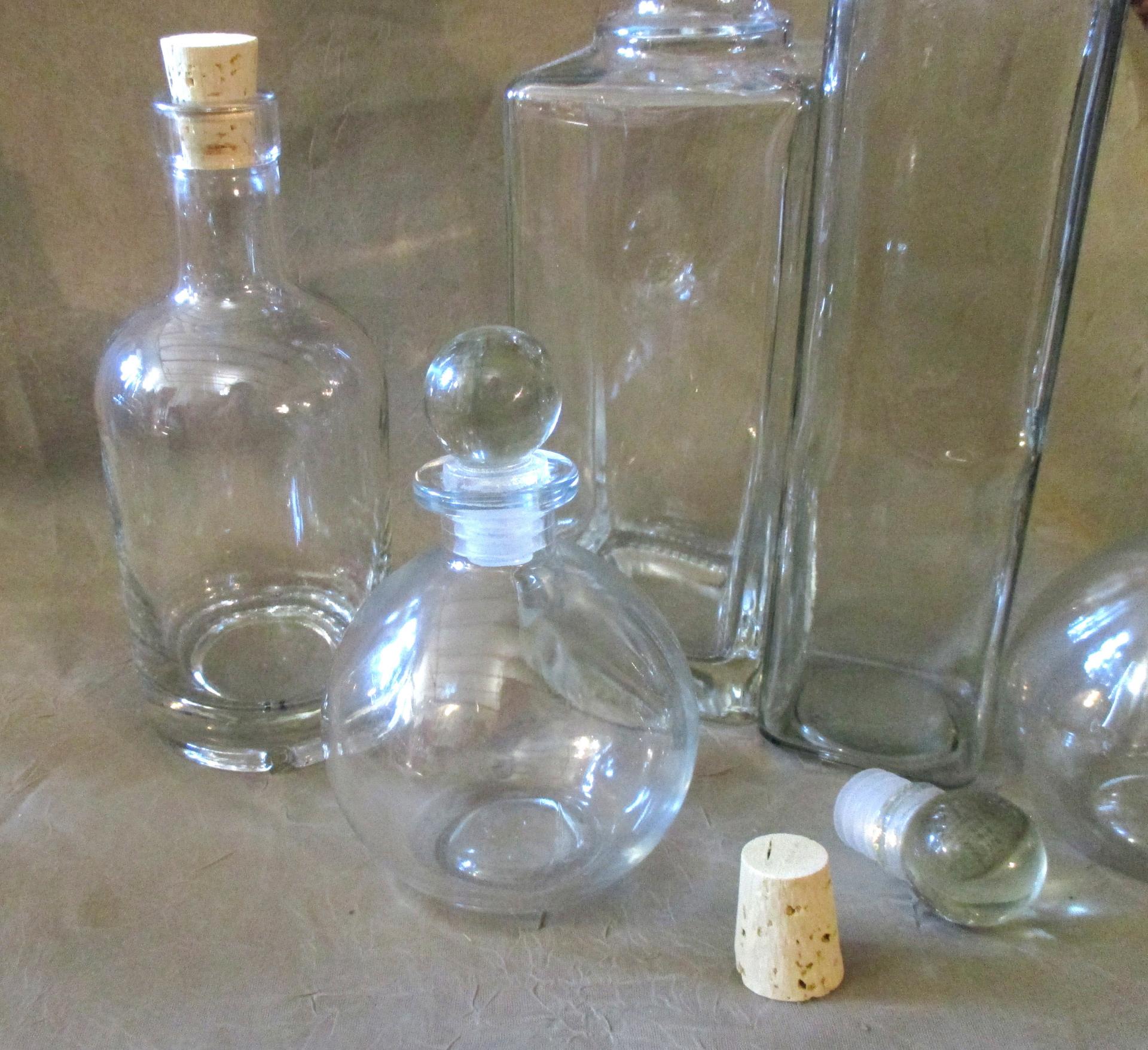 Apothecary Bottles, Large Bottles with Cork