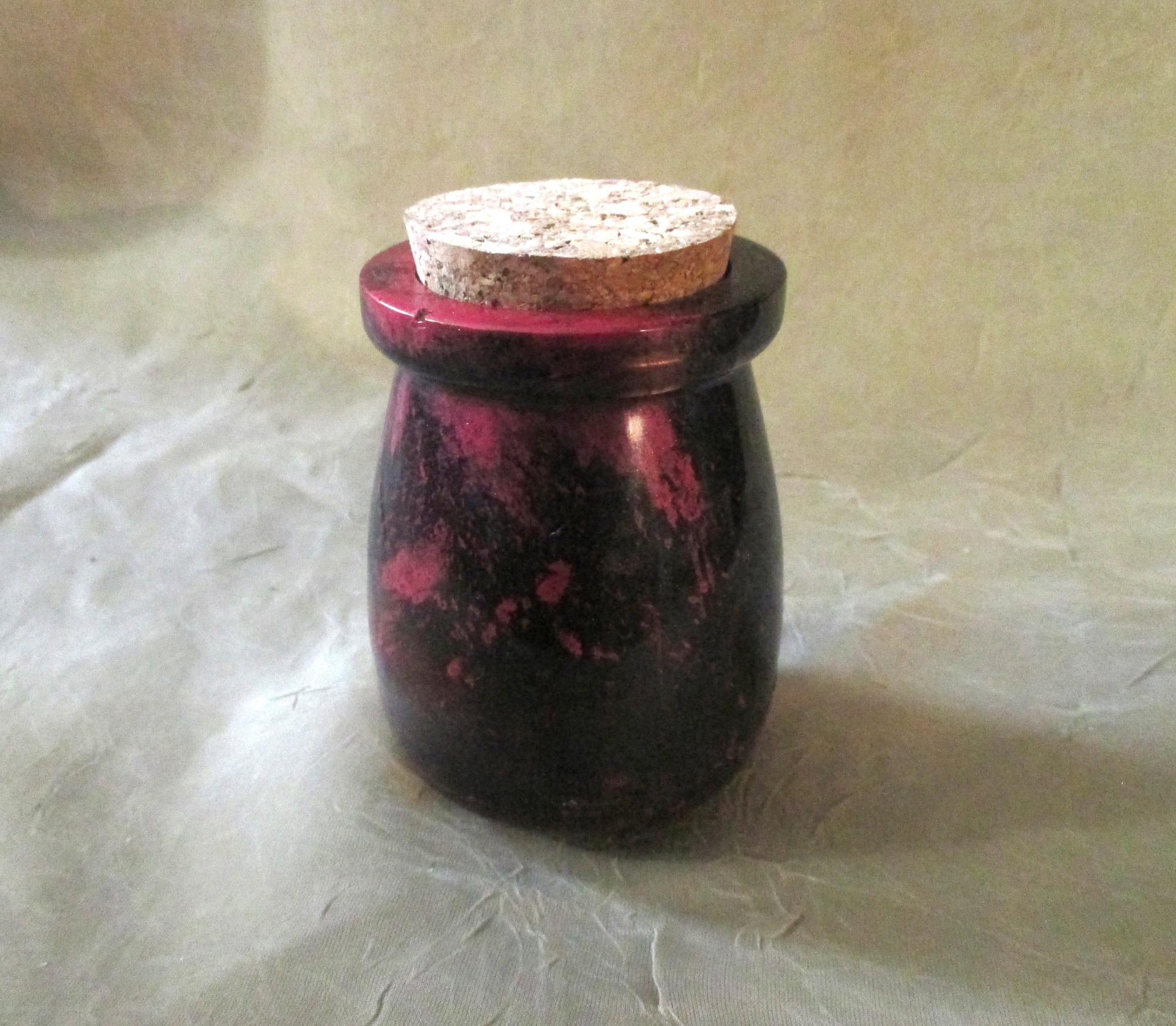 Handmade Jars with Cork - Resin Art - Stash Jar