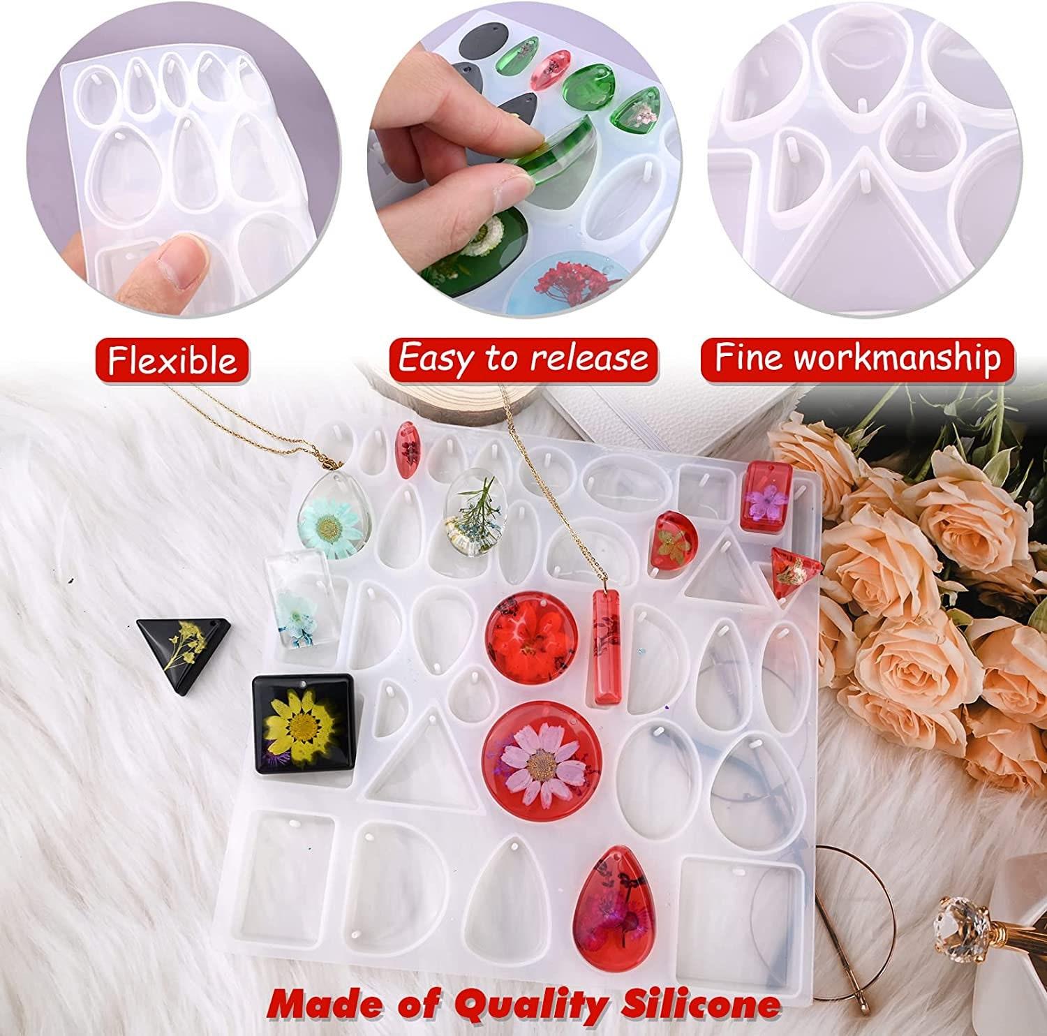 Molds - Pendant and Earrings Casting Mold - for Epoxy, Clay or other casting medium