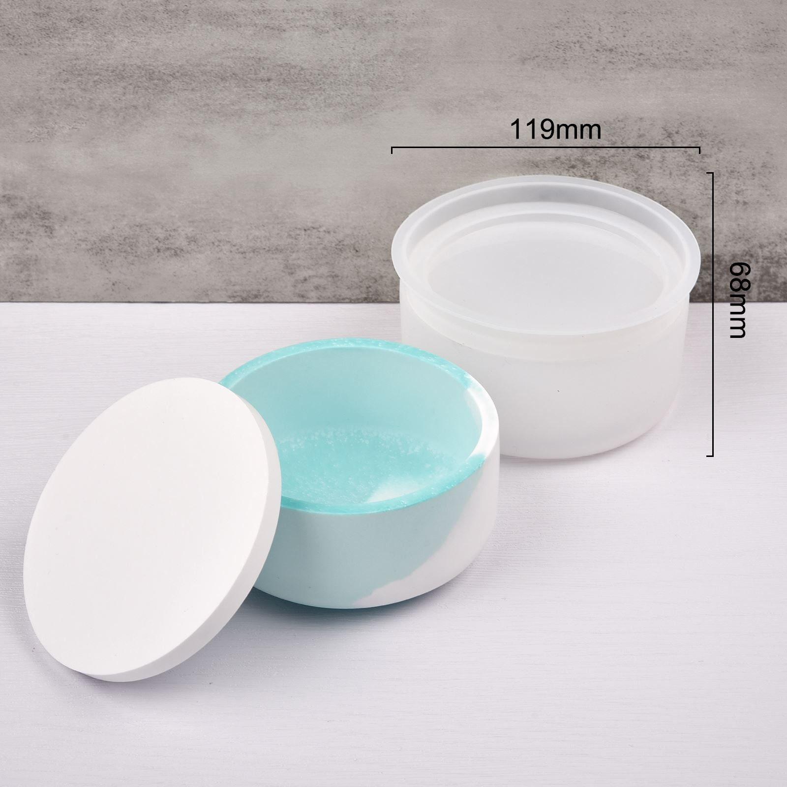 Mold - Candle Jar Casting Mold - for Concrete, Cement, Epoxy, Clay or other casting medium