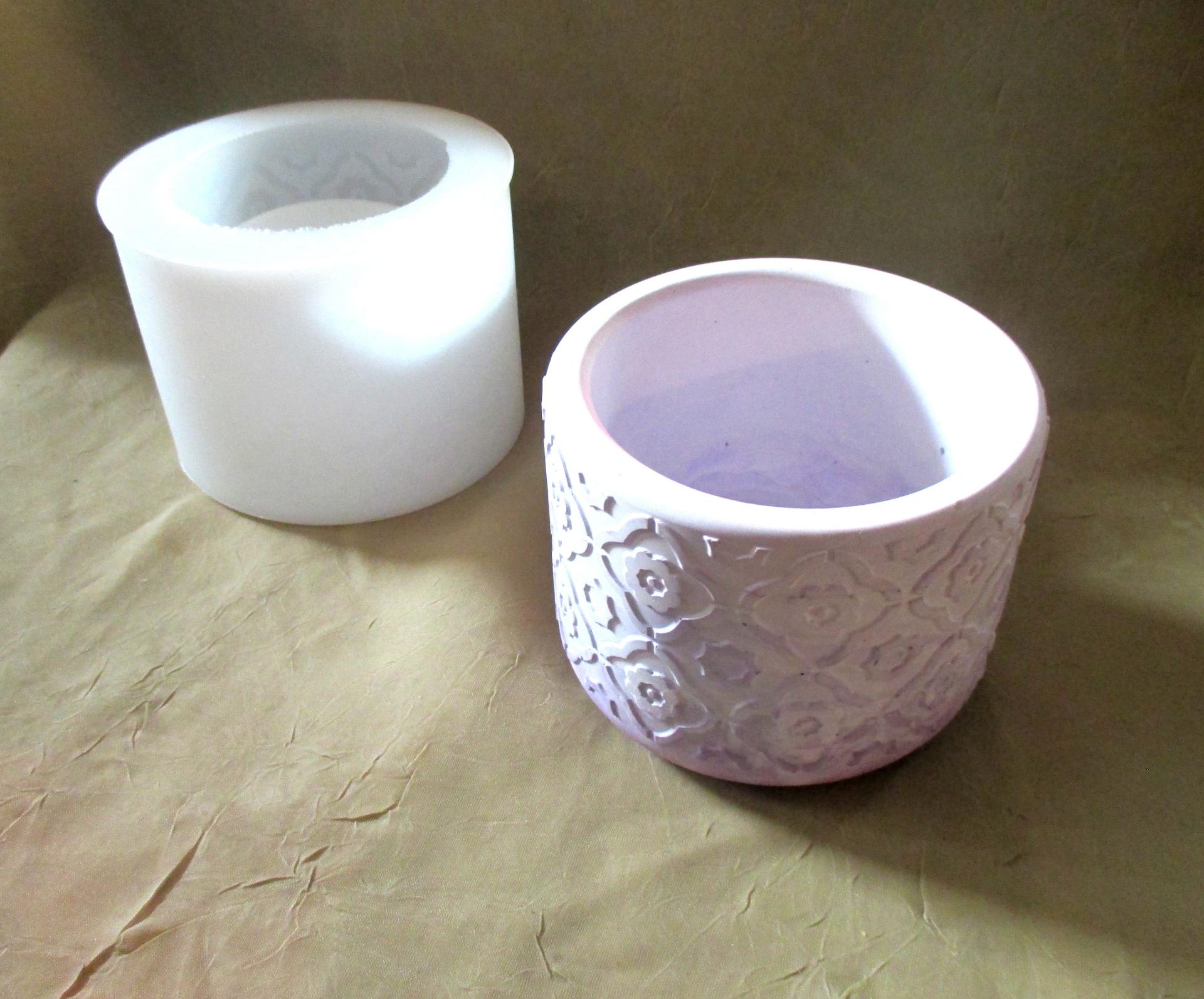 Mold - Candle Jar - Mini Pot, Storage Jar - for Epoxy, Concrete, Clay or other casting medium