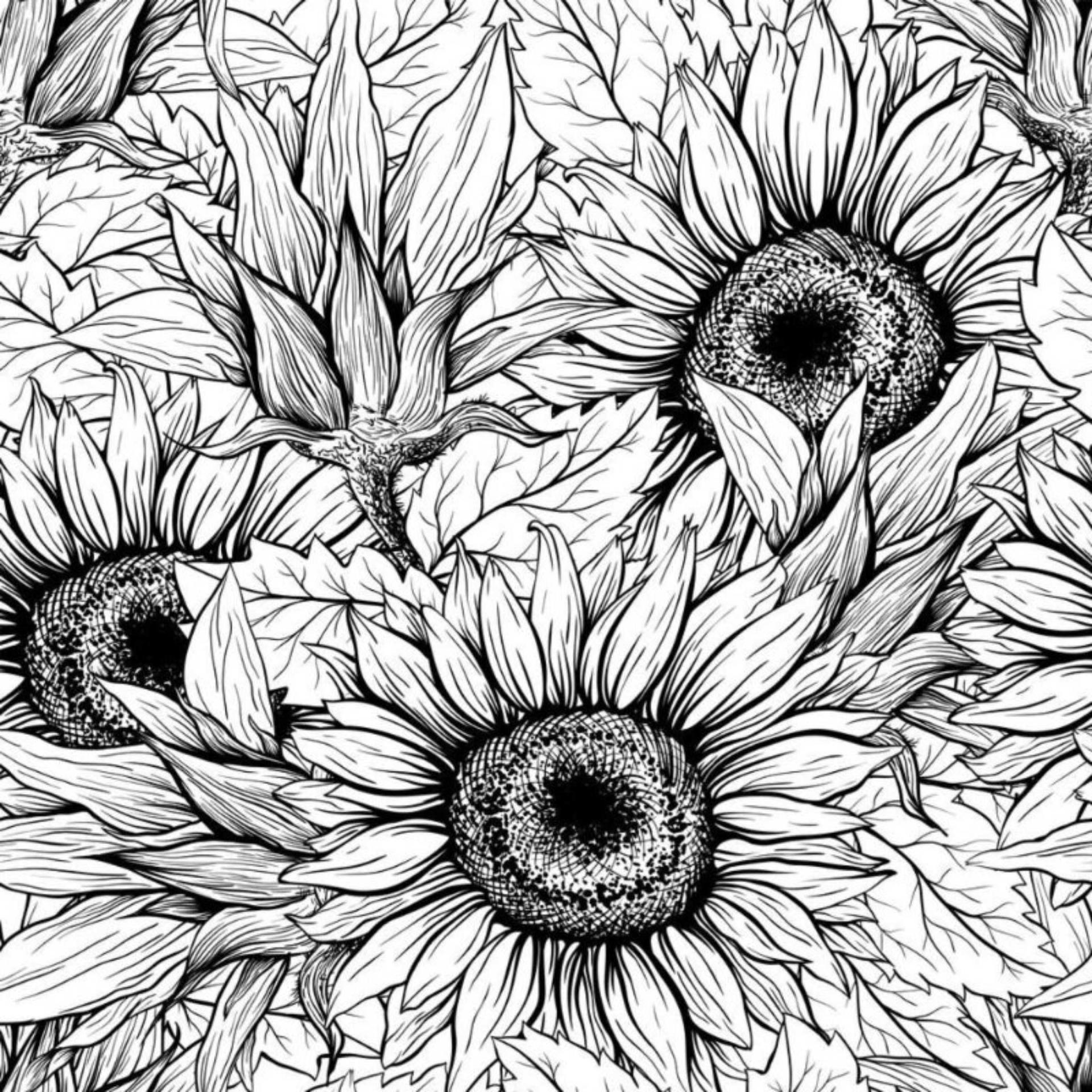 Mat Mold and Stamp - Sunflower - Texture for Clay, Polymer Clay, Resin and casting - Silicone Cling Stamp