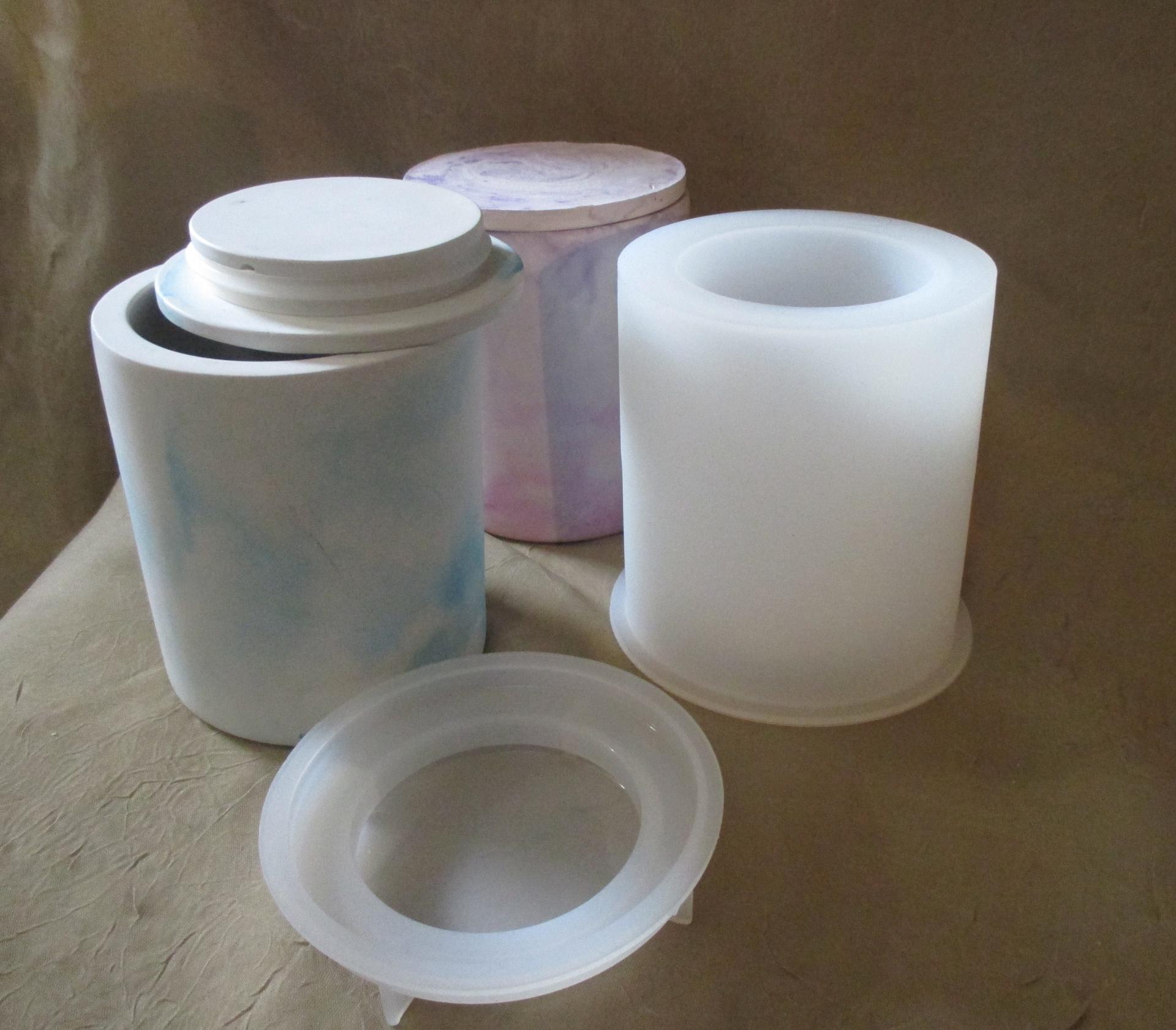Mold - Candle Jar Casting Mold - for Concrete, Cement, Epoxy, Clay or other casting medium