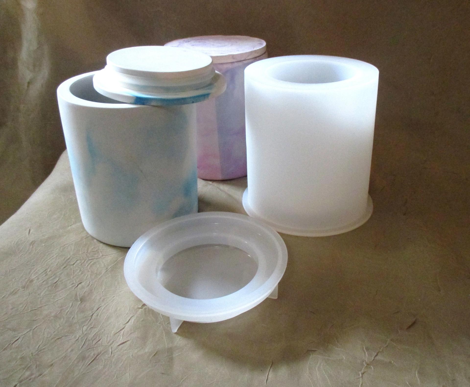 Mold - Candle Jar Casting Mold - for Concrete, Cement, Epoxy, Clay or other casting medium