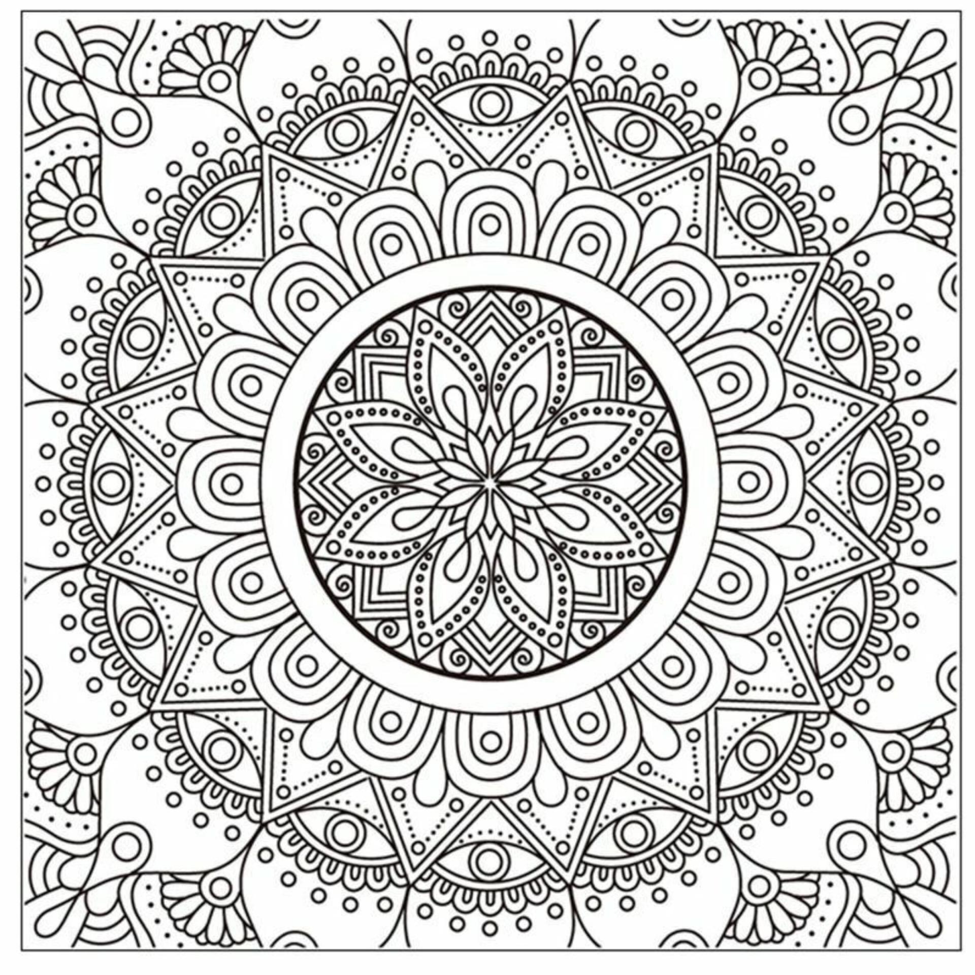 Mat Mold and Stamp - Mandala - Texture for Clay, Polymer Clay, Resin and casting - Silicone Cling Stamp