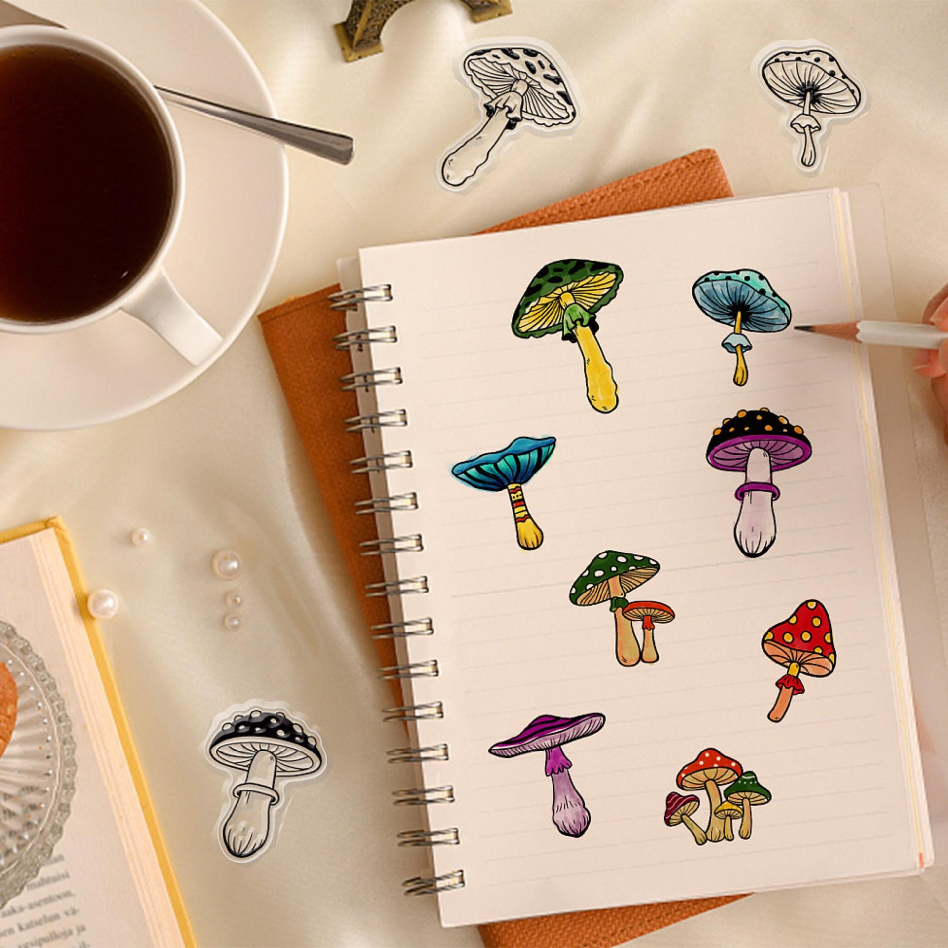 Mushroom Stamp - Silicone Cling Stamp - Texture Embossing Stamp