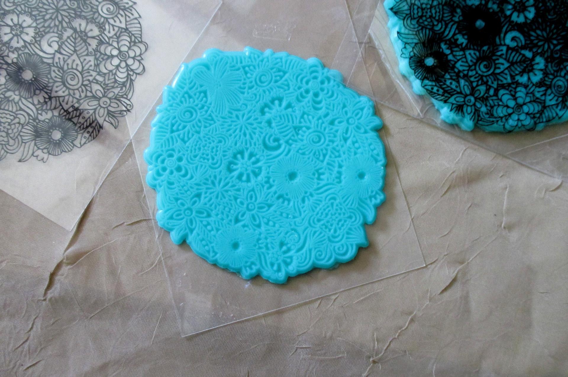 Mat Mold and Stamp - Texture for Clay, Polymer Clay, Resin and casting - Silicone Cling Stamp