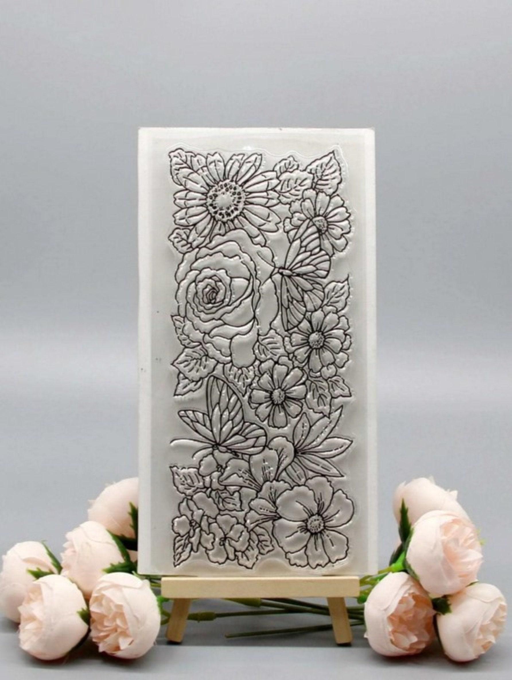 Mat Mold and Stamp - Texture for Clay, Polymer Clay, Resin and casting - Silicone Cling Stamp