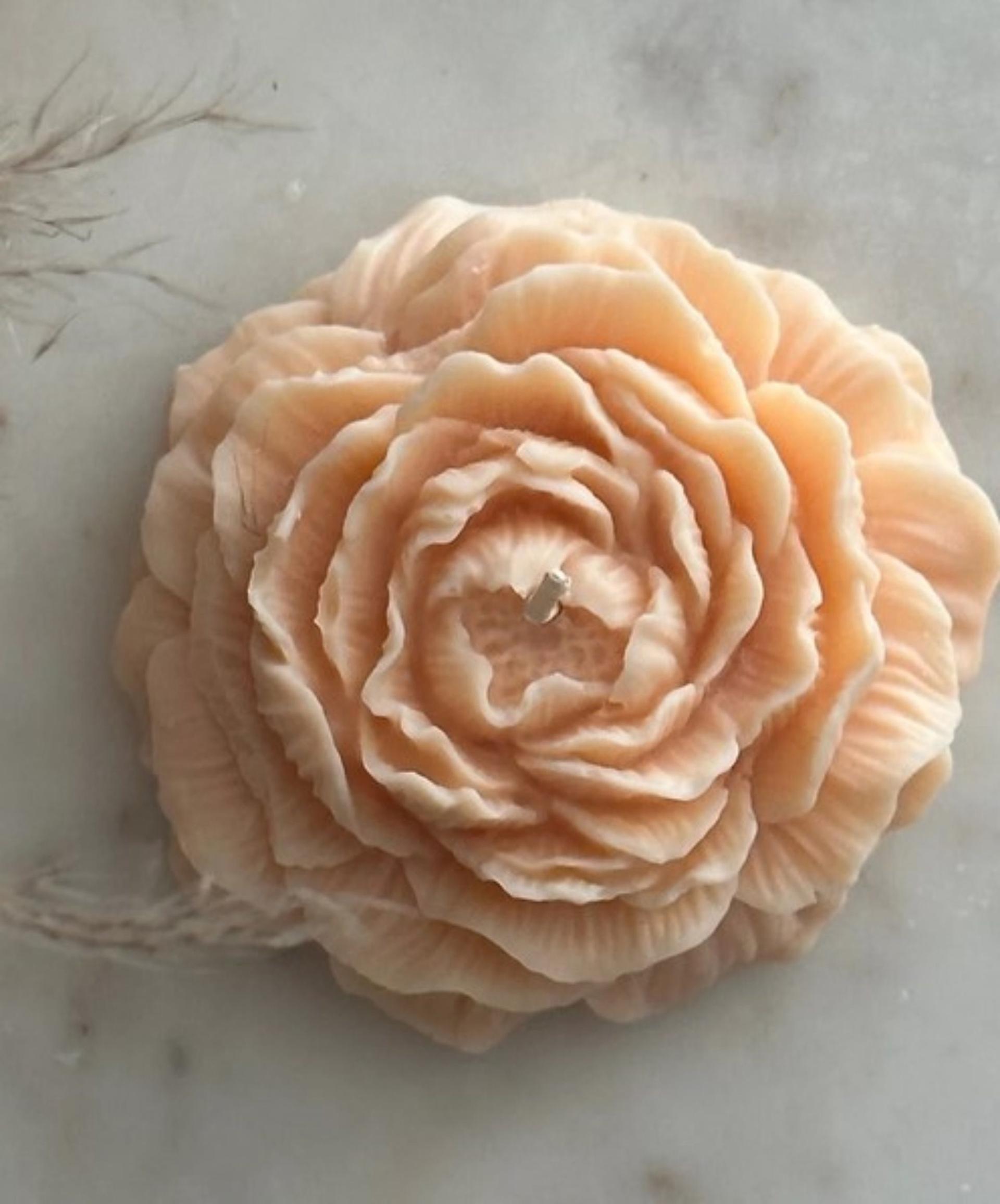 Peony - Casting Molds - Large Flower - Candle Mold, Soap Mold or for Clay, Casting and Baking