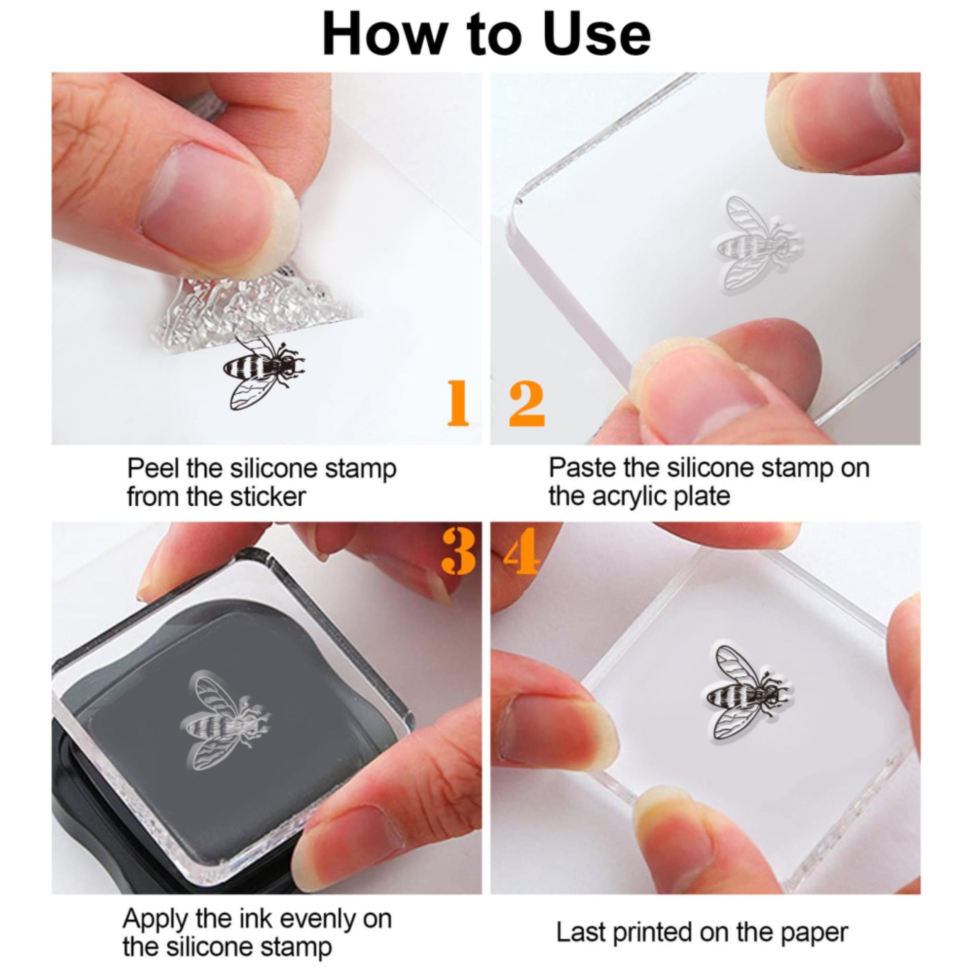 Sunflower Stamps - Silicone Cling Stamp - Texture Emossing Stamp