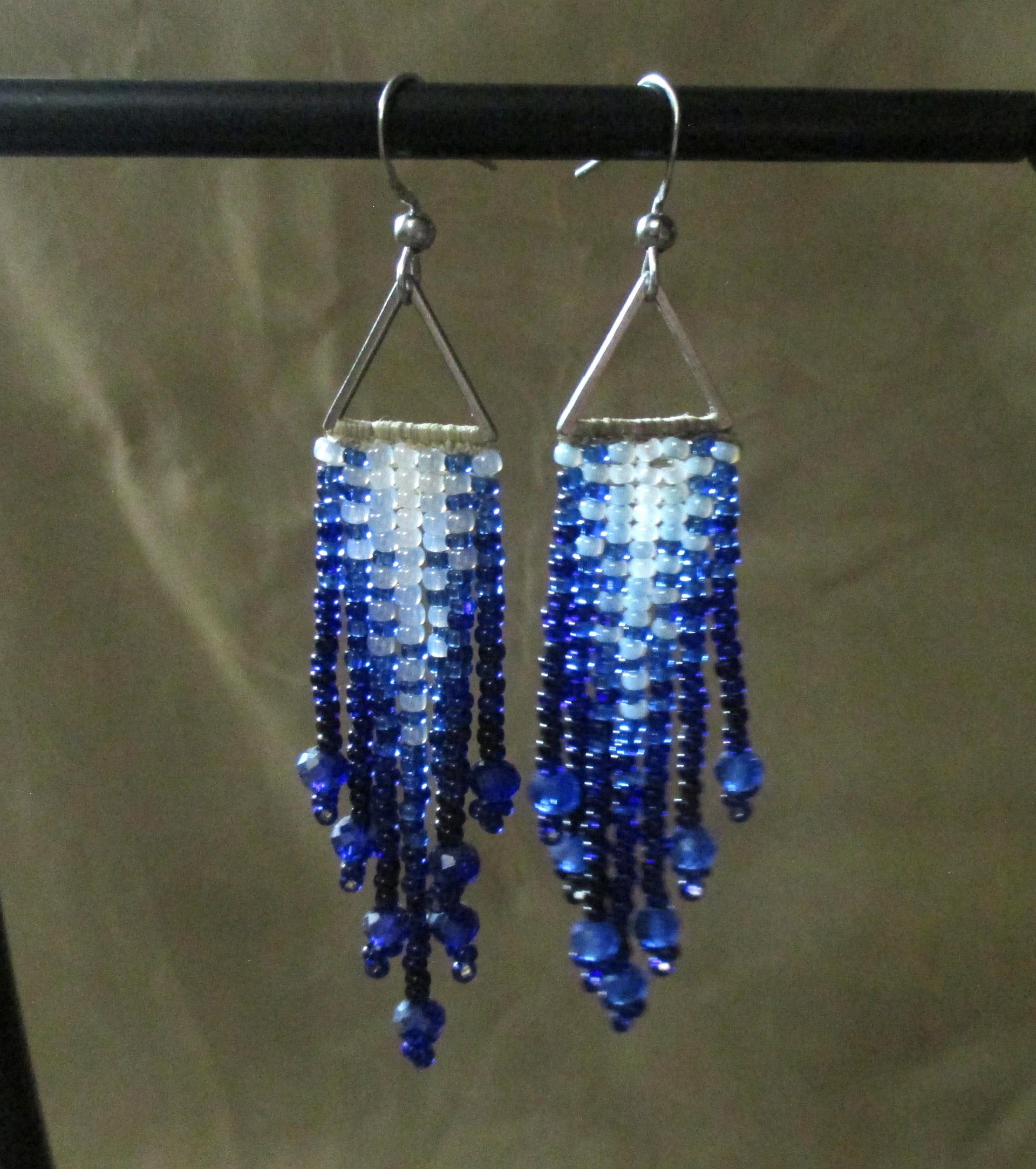 Beaded Fringe Earrings