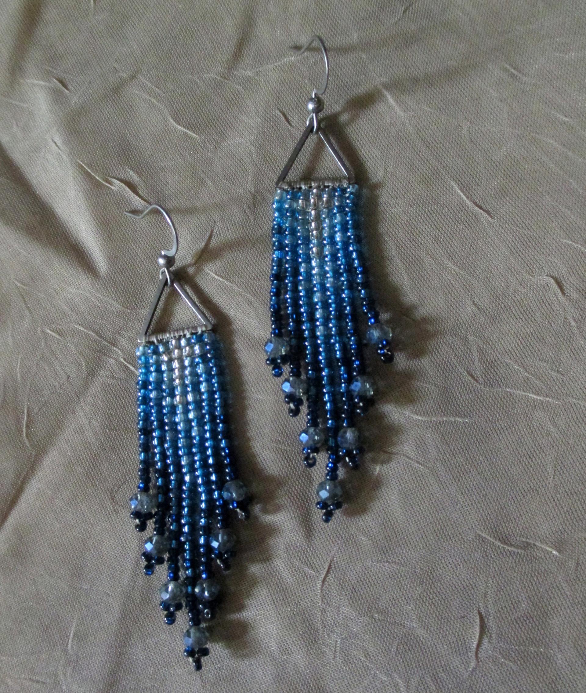 Beaded Fringe Earrings