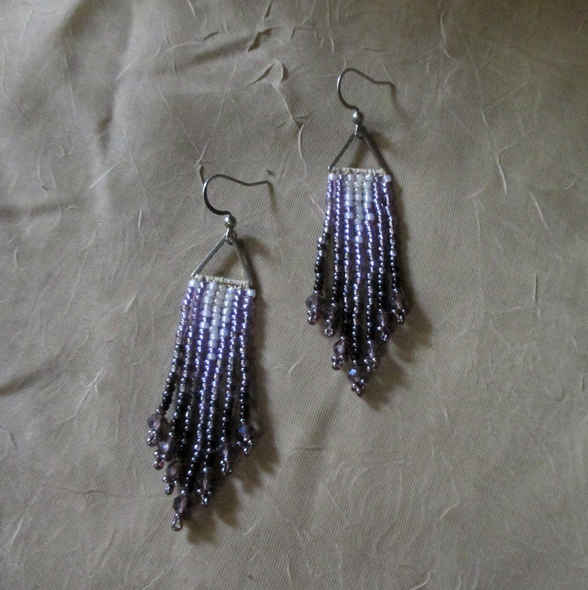 Beaded Fringe Earrings