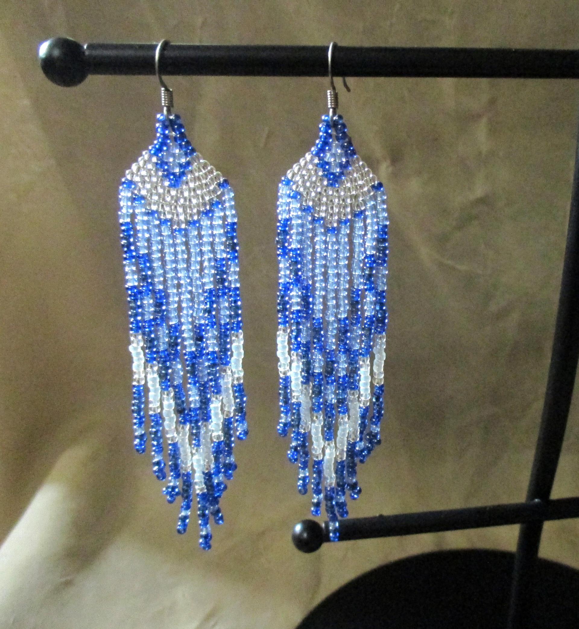 Beaded Fringe Earrings