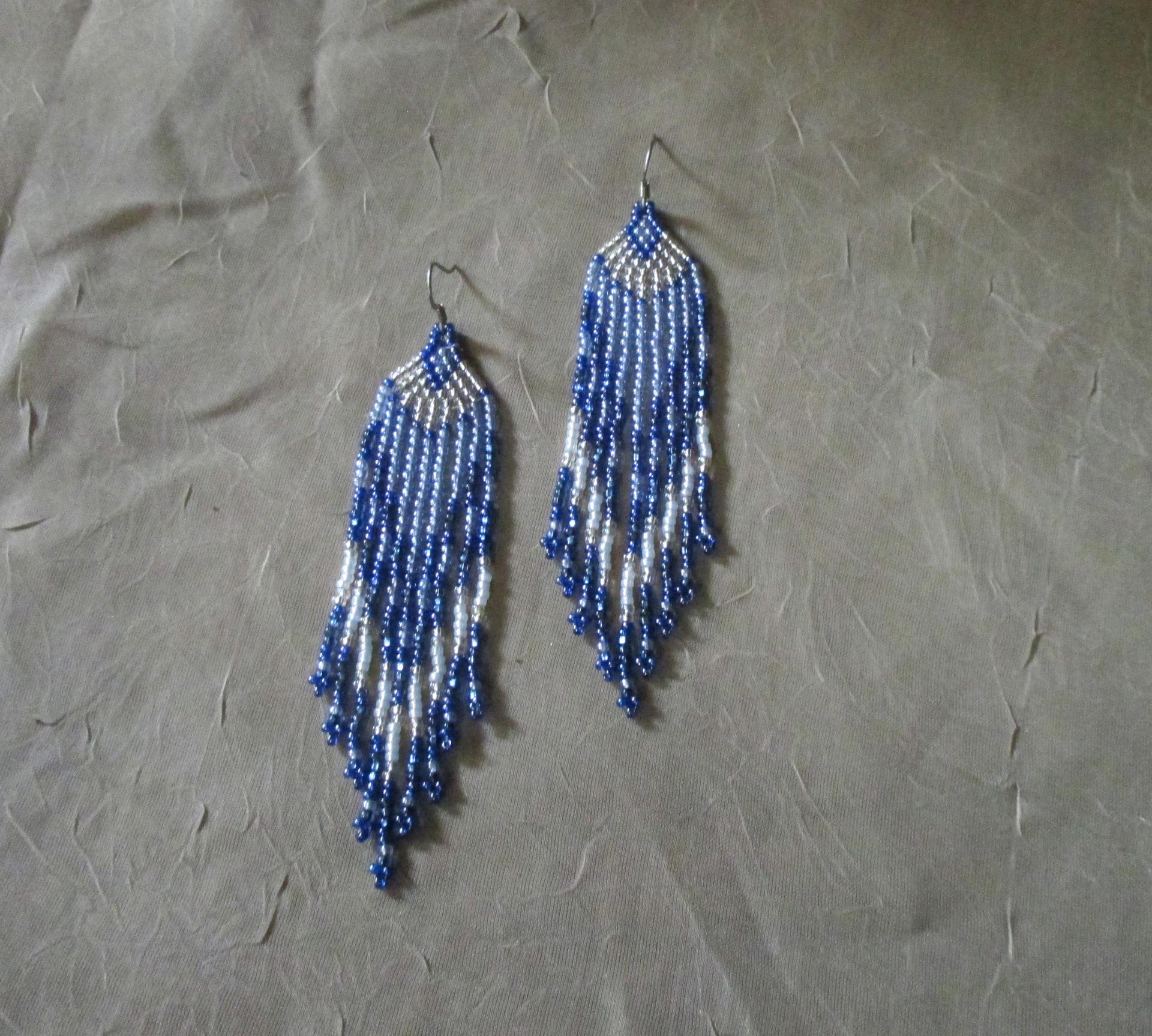 Beaded Fringe Earrings