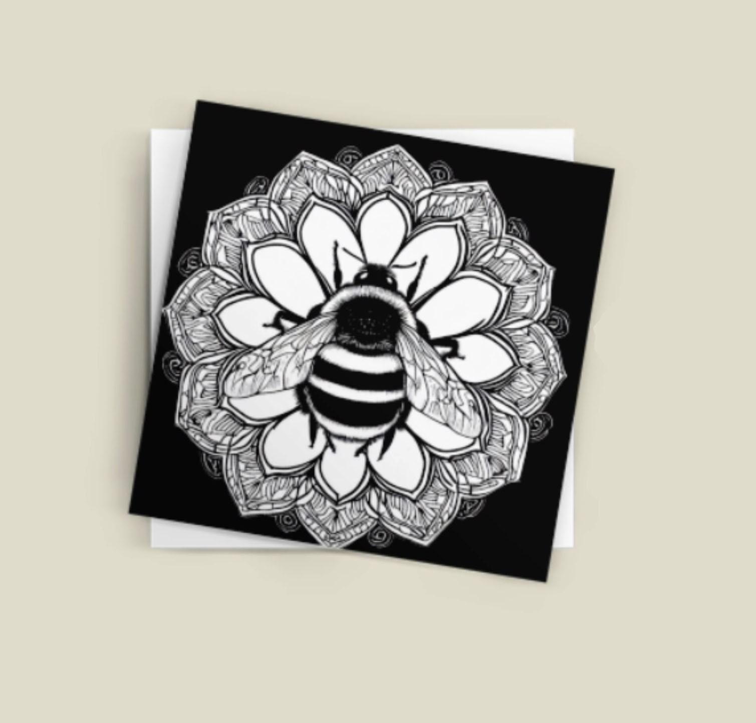 Bumble Bee Greeting Cards, Set of 3 Designs, Bulk Pack of Cards