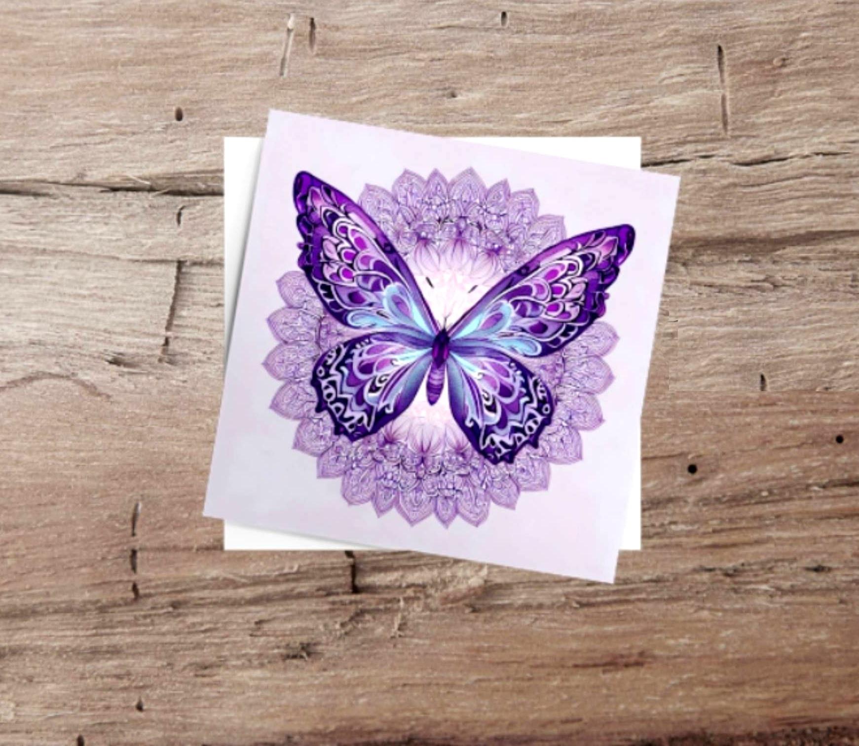 Butterfly Greeting Cards, Set of 5 Designs, Bulk Pack of Cards