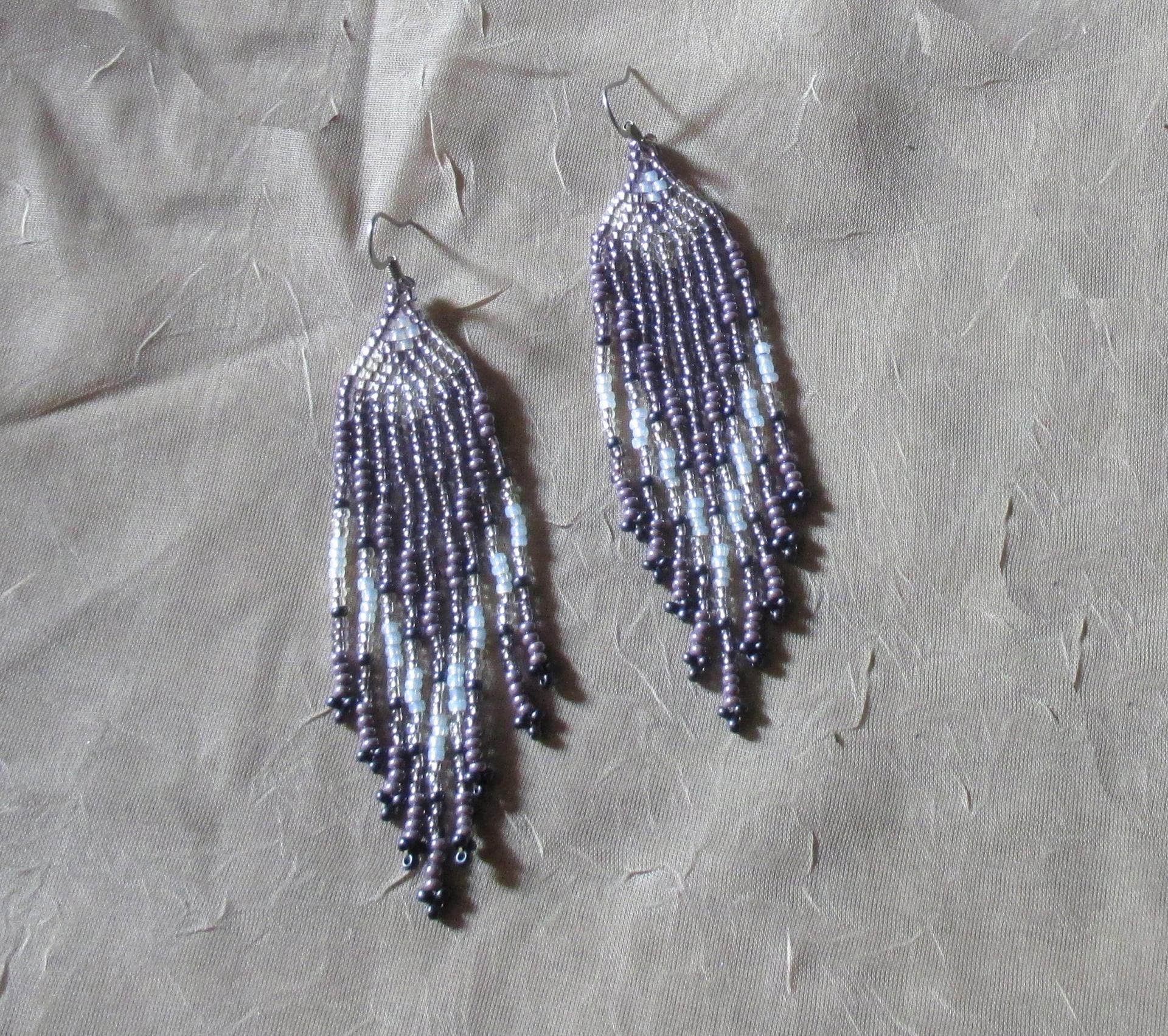 Beaded Fringe Earrings