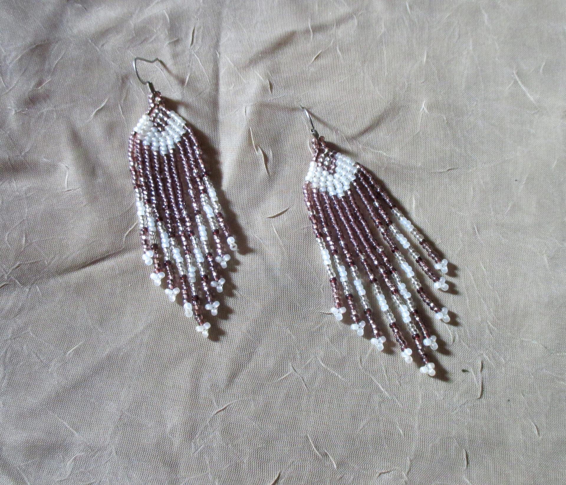 Beaded Fringe Earrings