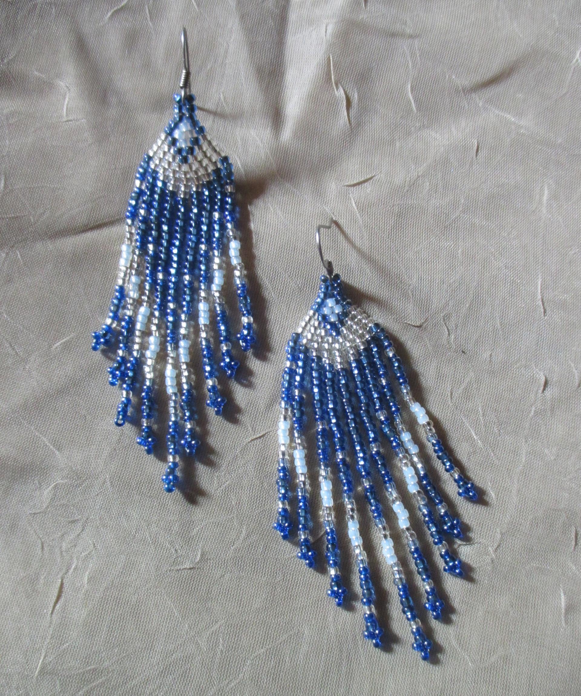 Beaded Fringe Earrings