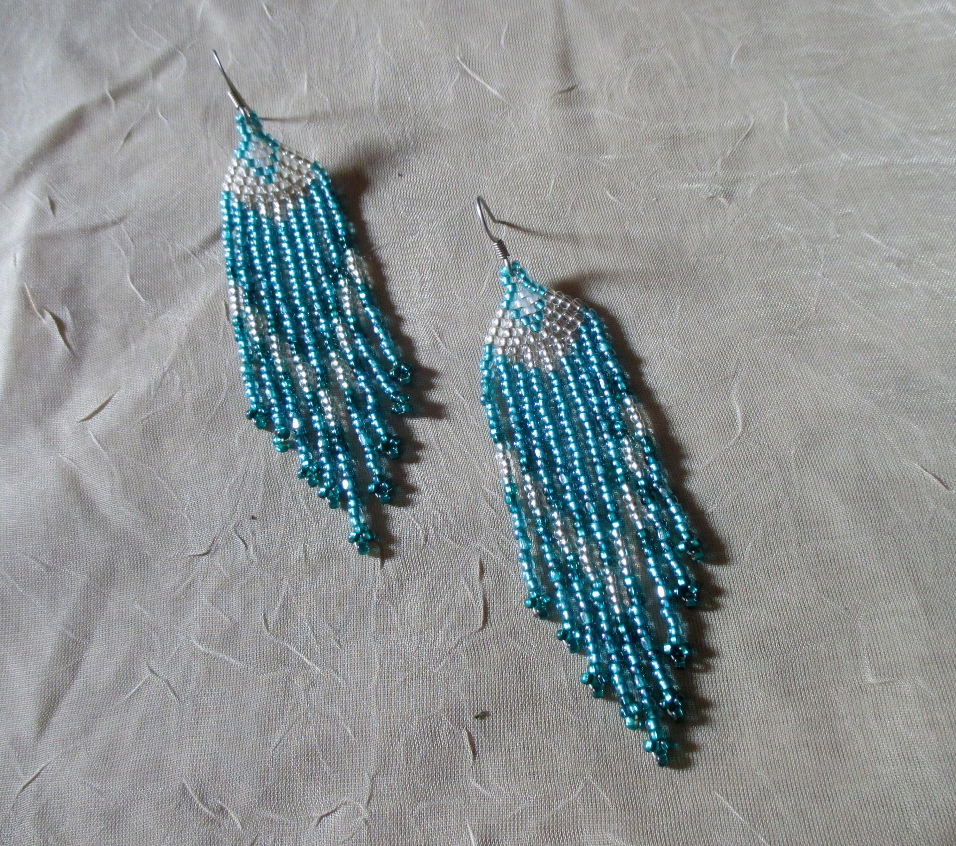 Beaded Fringe Earrings