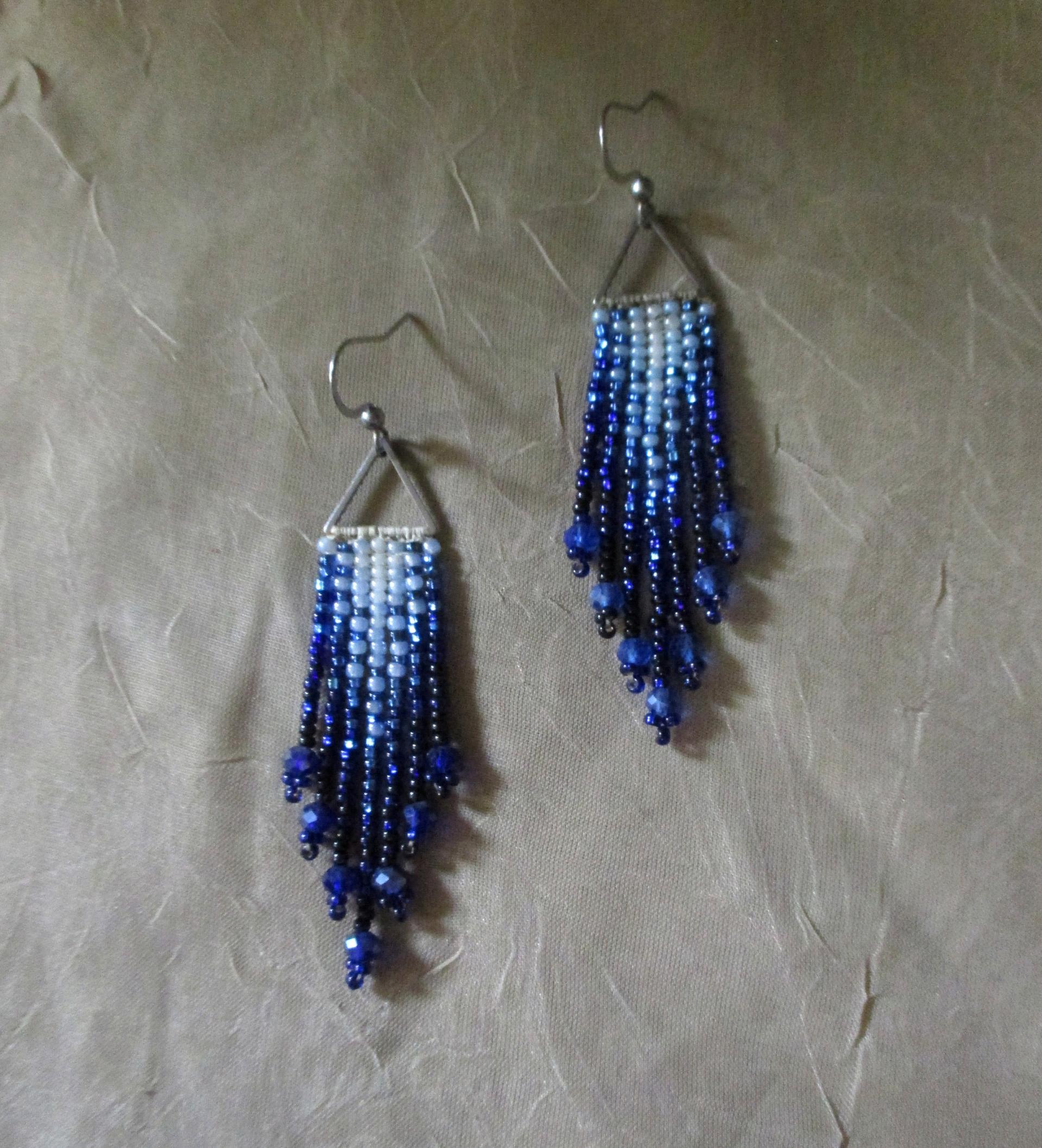 Beaded Fringe Earrings