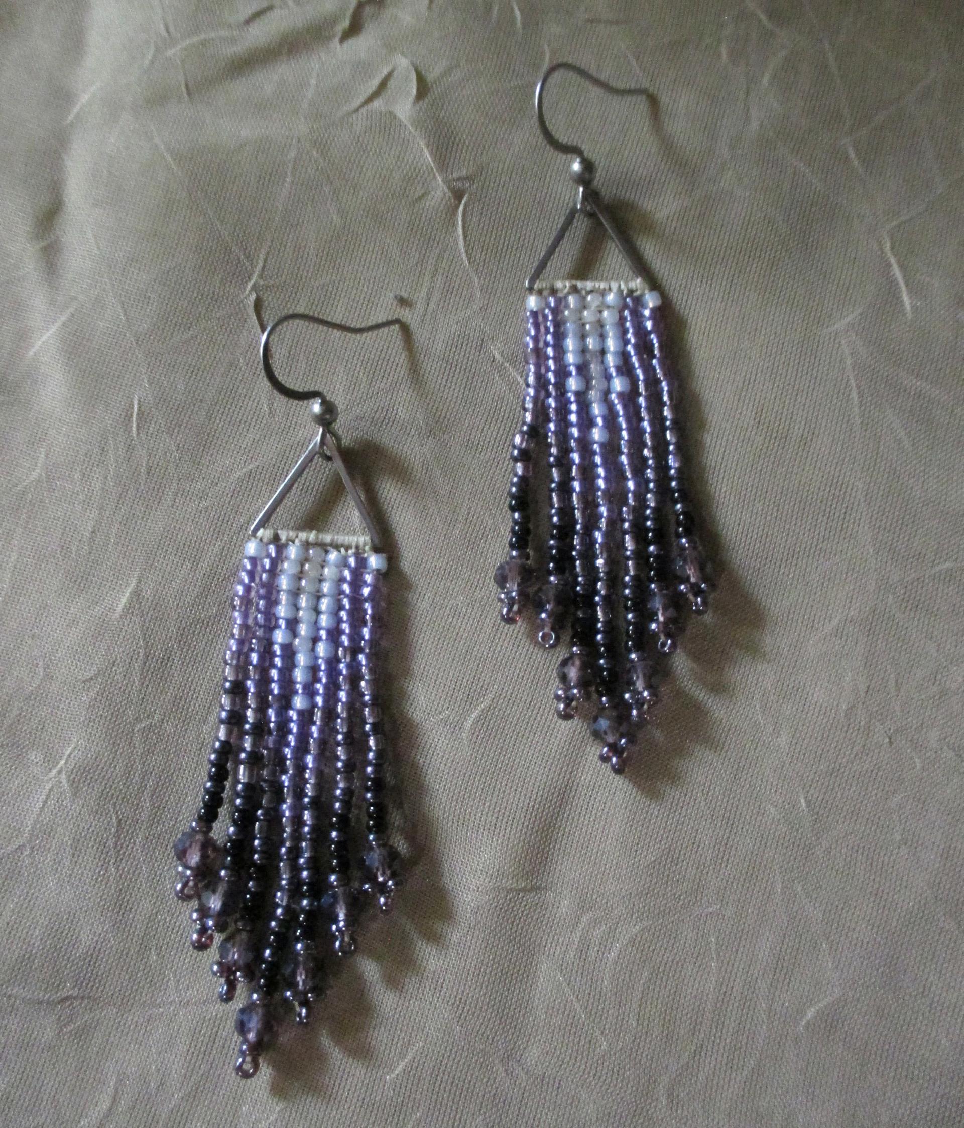 Beaded Fringe Earrings