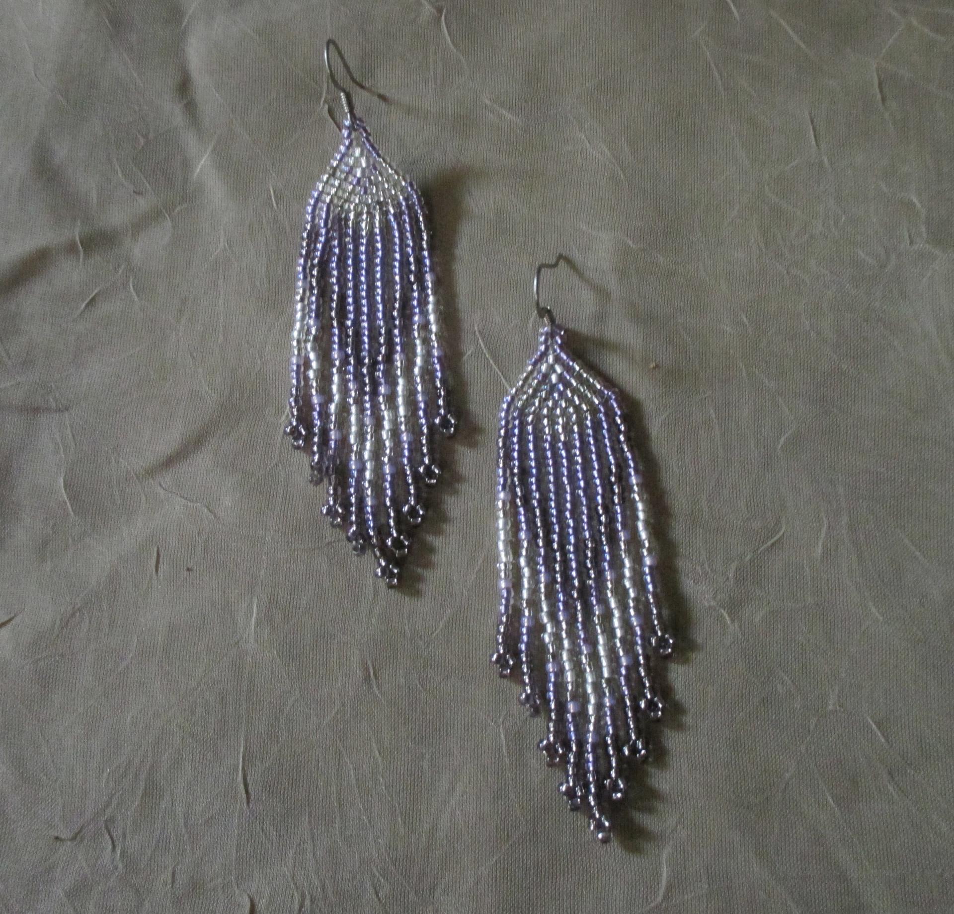 Beaded Fringe Earrings