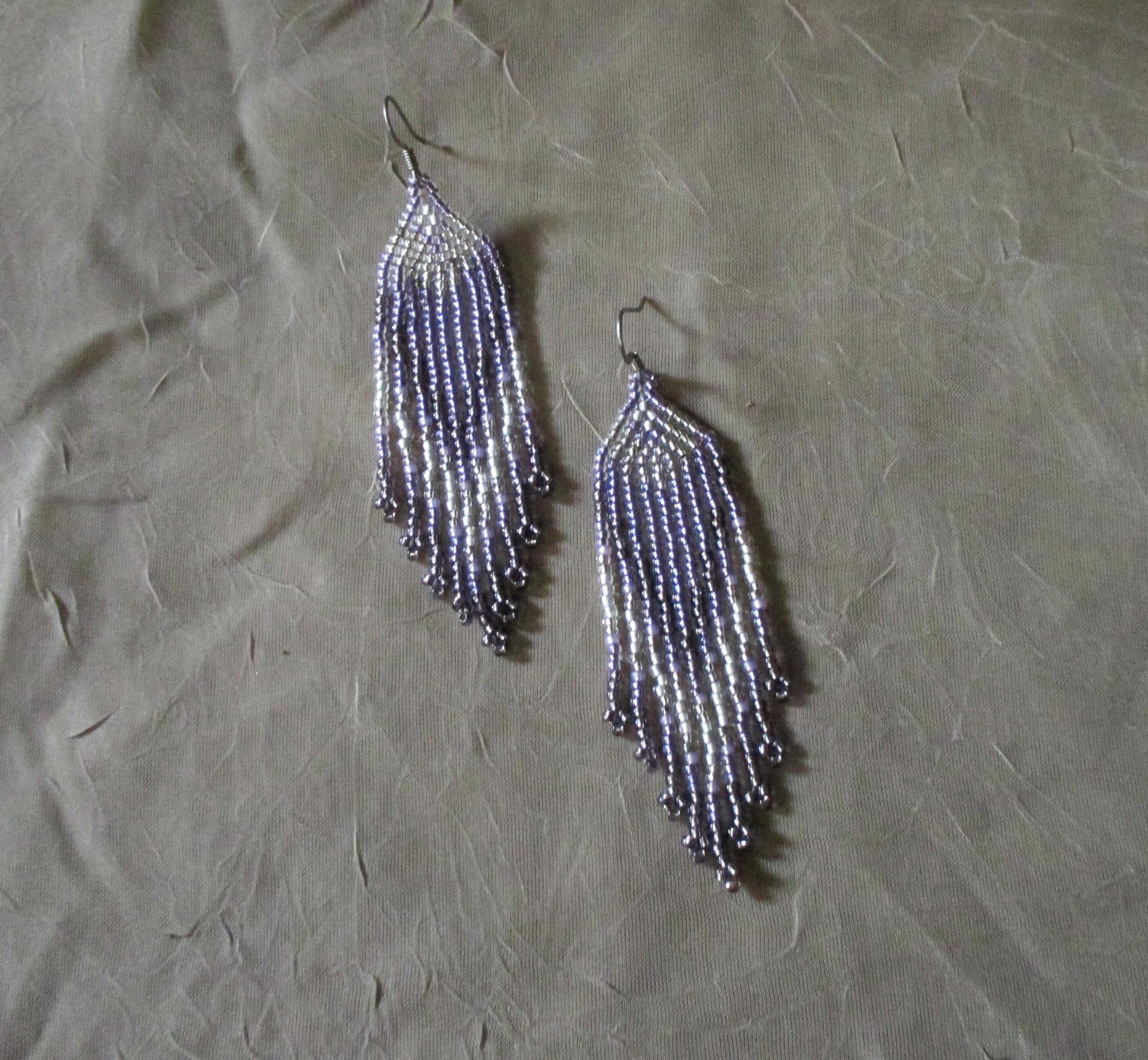 Beaded Fringe Earrings