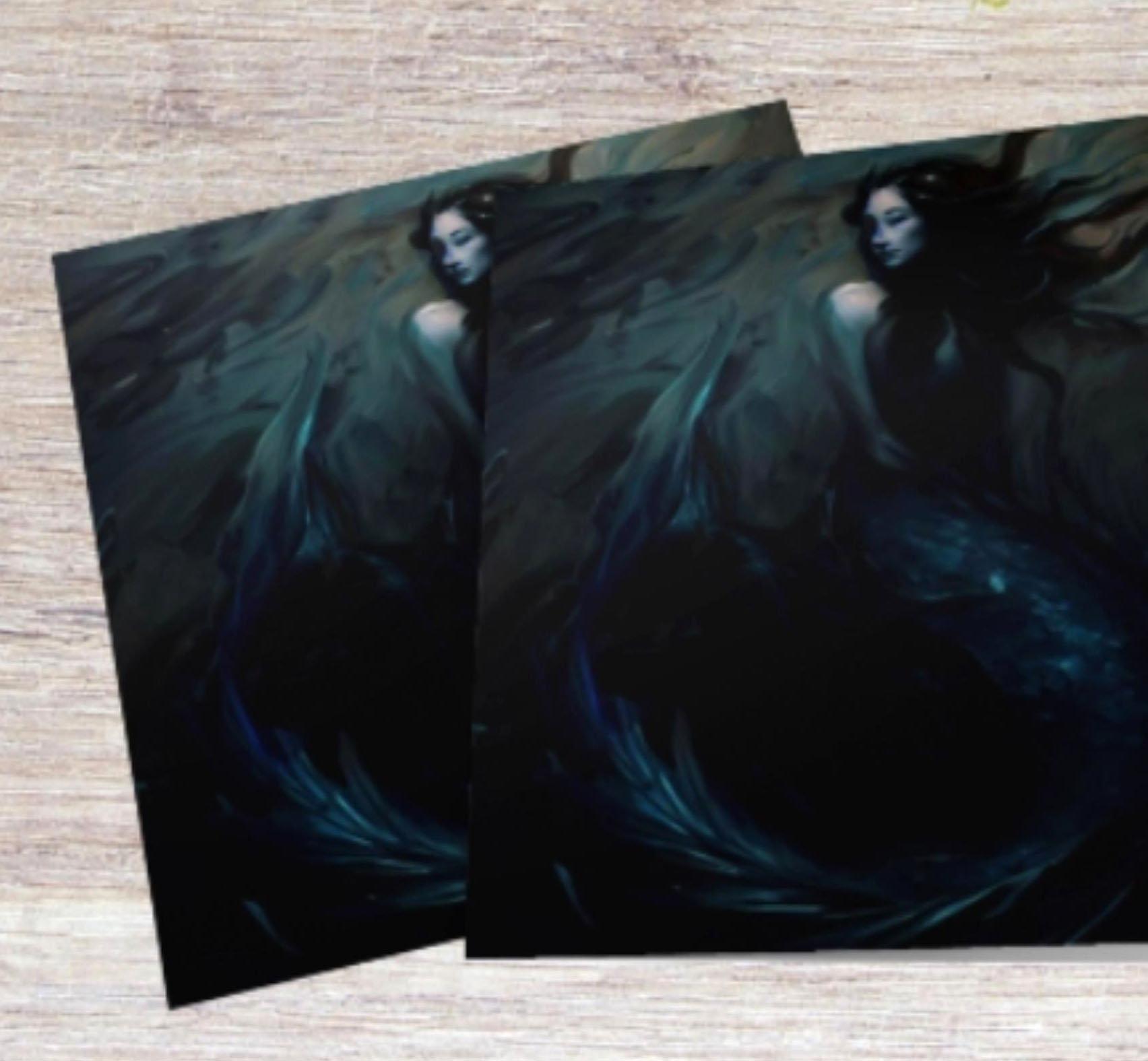 Mermaid Greeting Cards, Set of 5 Designs, Bulk Pack of Cards