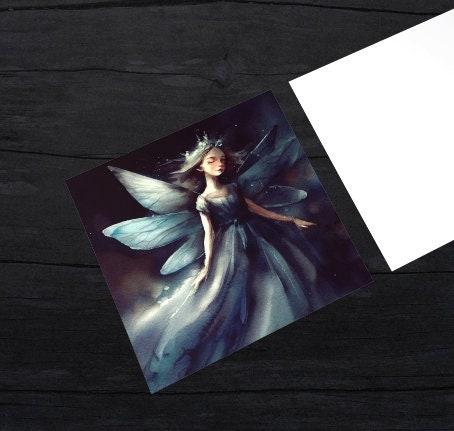 Fairy Cards, Large Note Card, Invites, Birthday, Gift Card