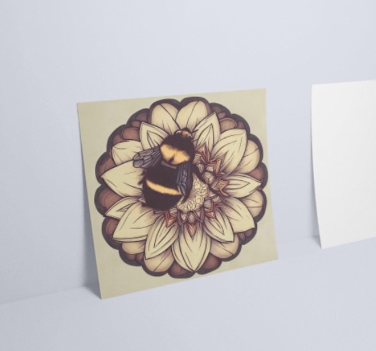 Bumble Bee Cards, Large Note Card, Invites, Birthday, Money Card