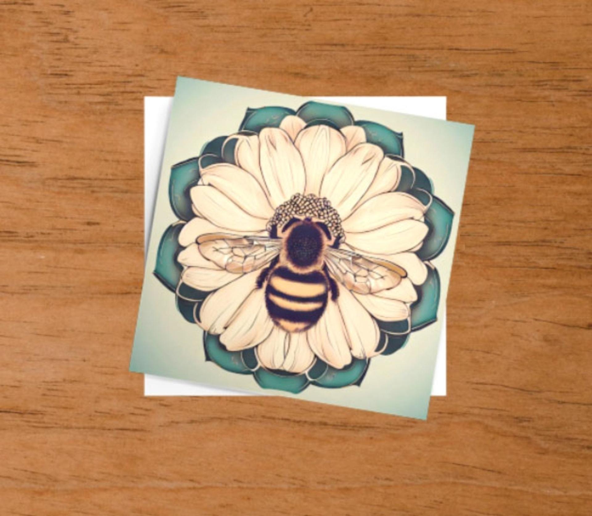 Bumble Bee Cards, Large Note Card, Invites, Birthday, Money Card