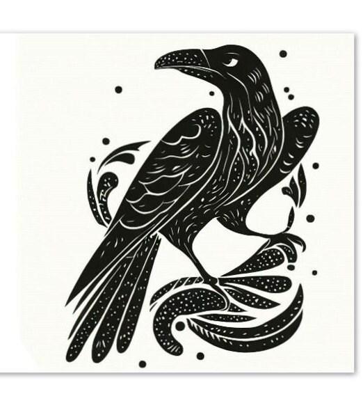 Raven - Large Cards, Notecards, Birthday, Invites