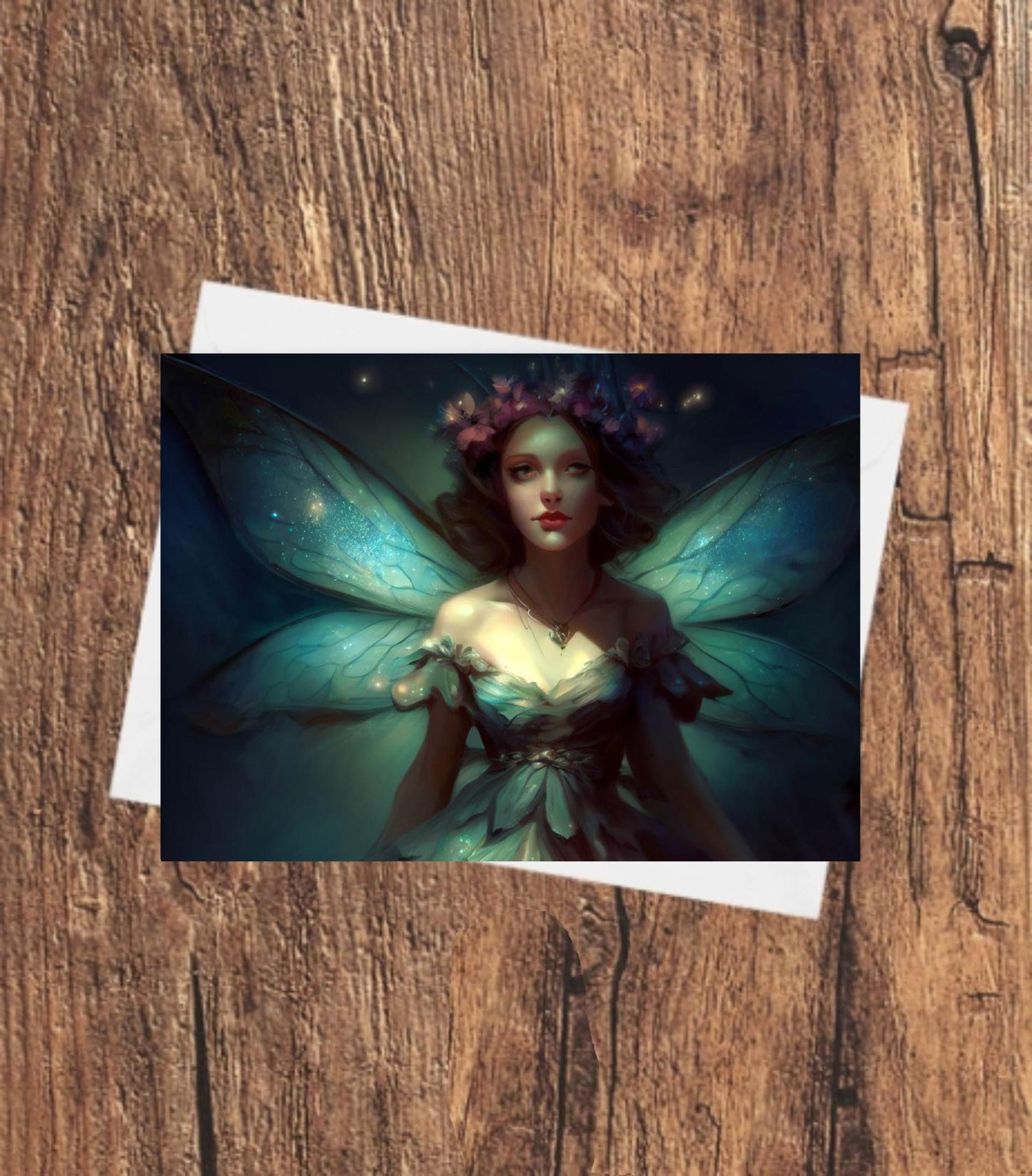 Fairy Cards, Large Note Card, Invites, Birthday, Money Card
