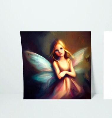 Fairy Cards, Large Note Card, Invites, Birthday, Gift Card