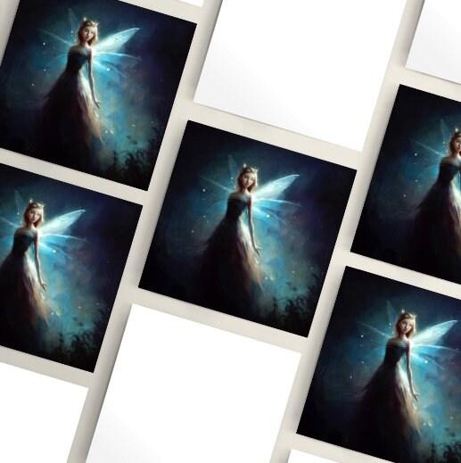 Fairy Cards, Large Note Card, Invites, Birthday, Gift Card