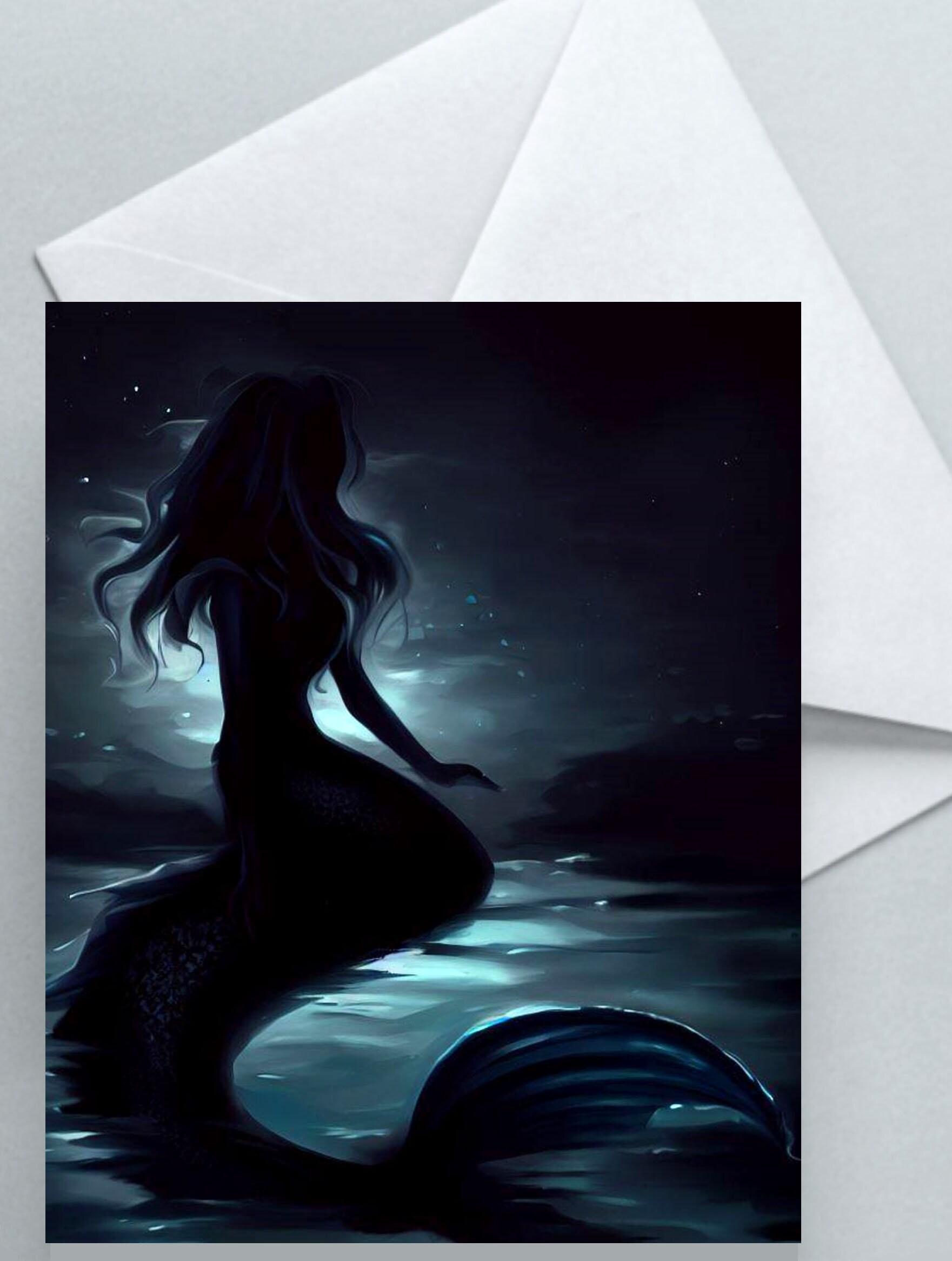 Mermaid Greeting Cards, Set of 5 Designs, Bulk Pack of Cards