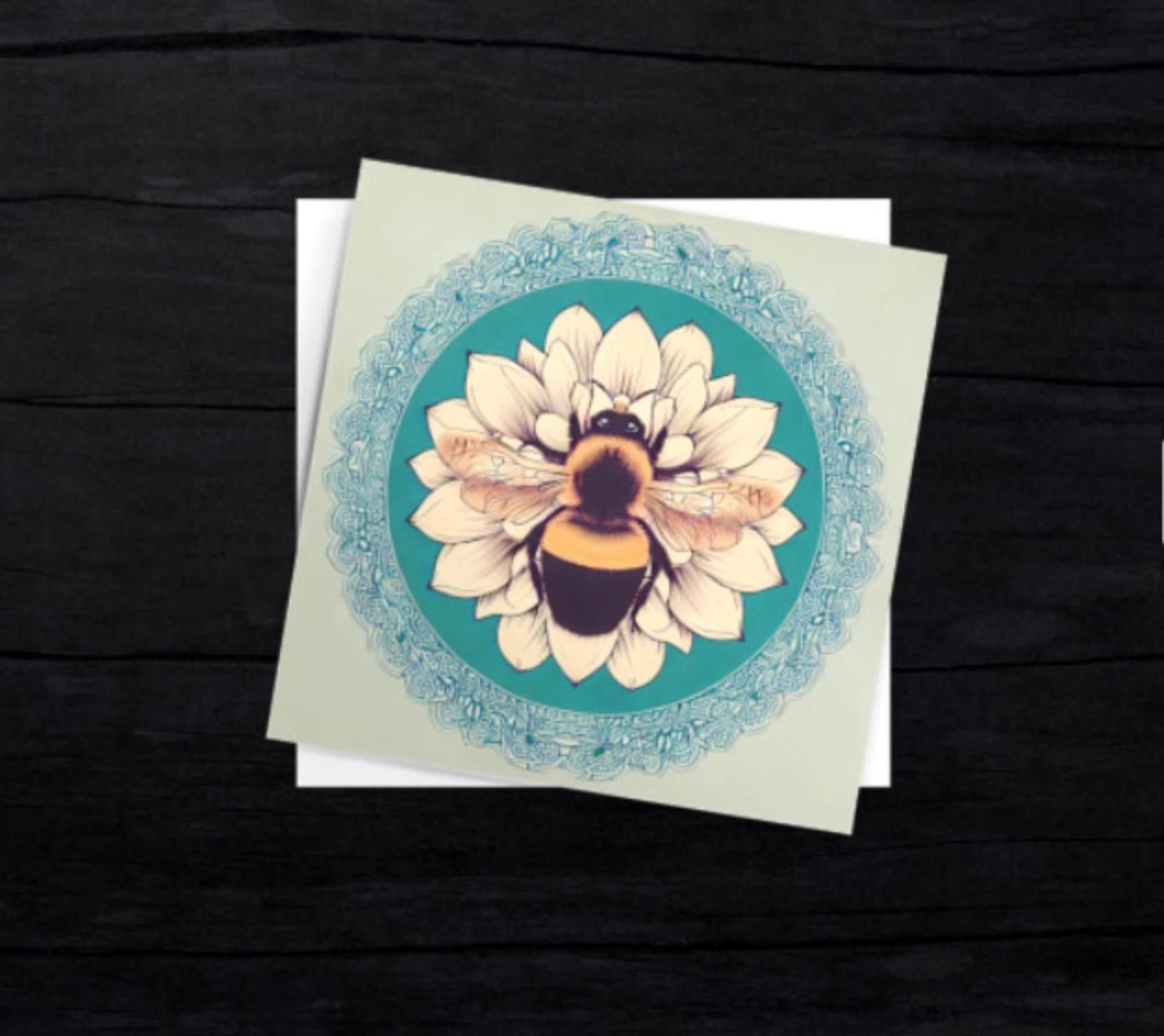 Bumble Bee Greeting Cards, Set of 5 Designs, Bulk Pack of Cards