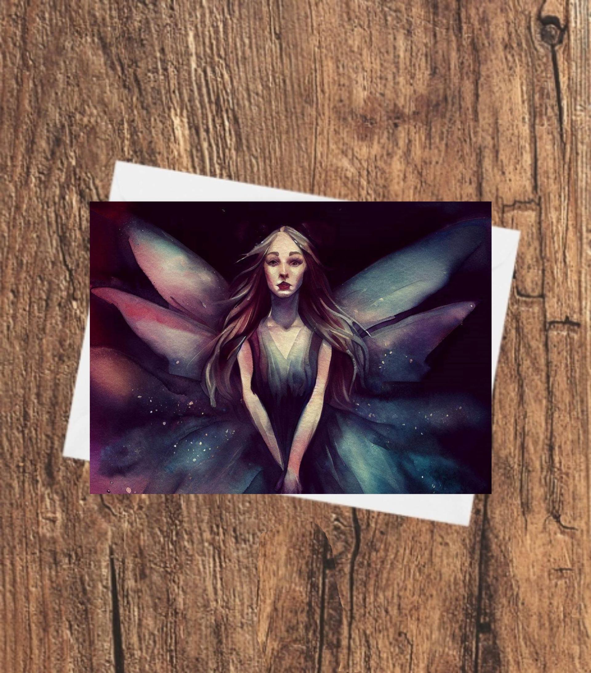 Fairy Cards, Large Note Card, Invites, Birthday, Gift Card