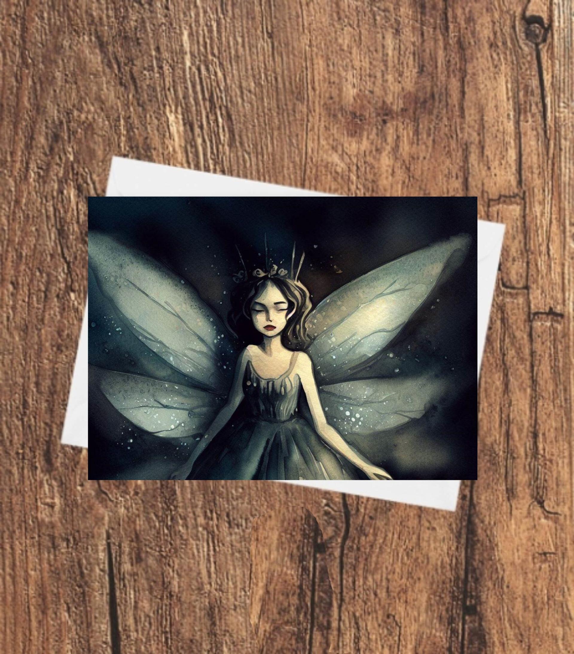 Fairy Cards, Large Note Card, Invites, Birthday, Gift Card