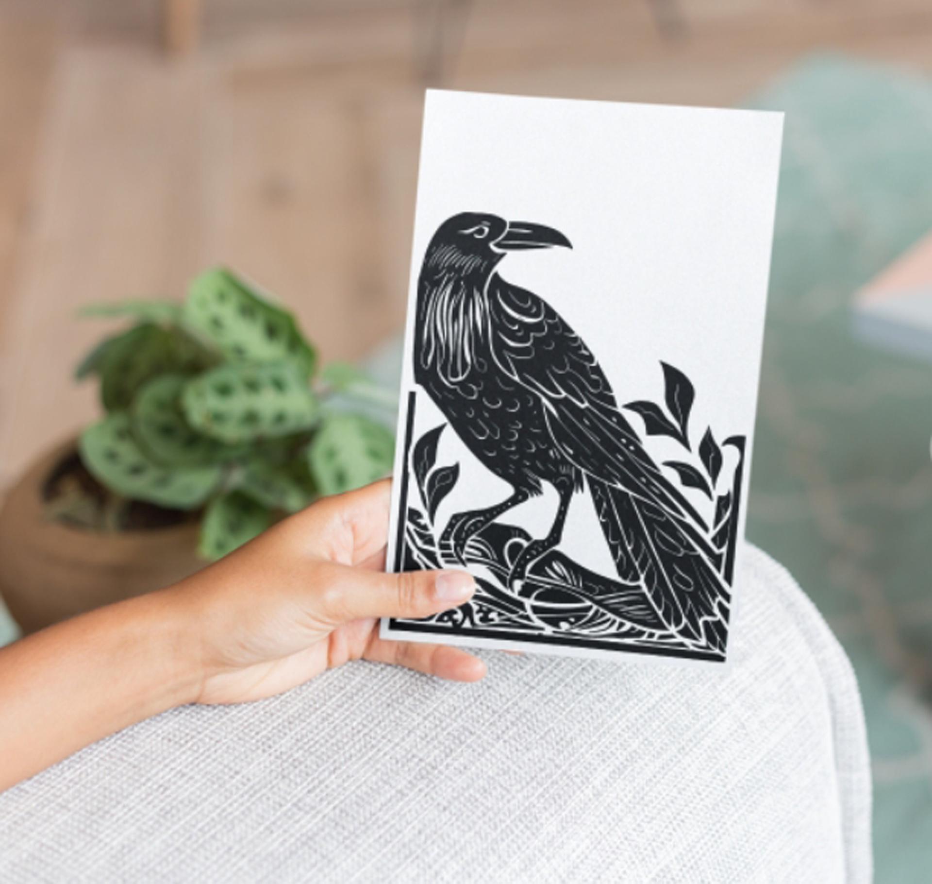 Raven - Large Cards, Notecards, Birthday, Invites