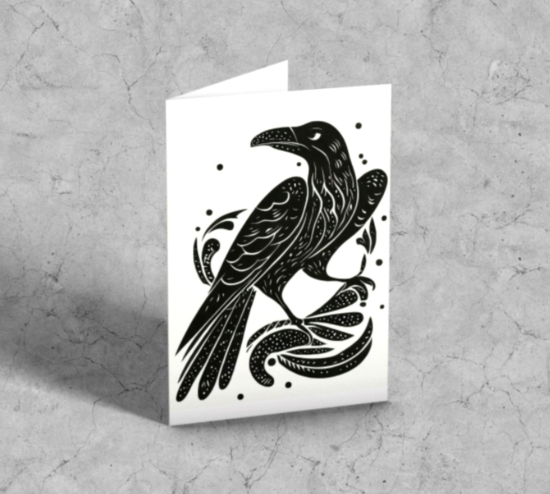Raven - Large Cards, Notecards, Birthday, Invites