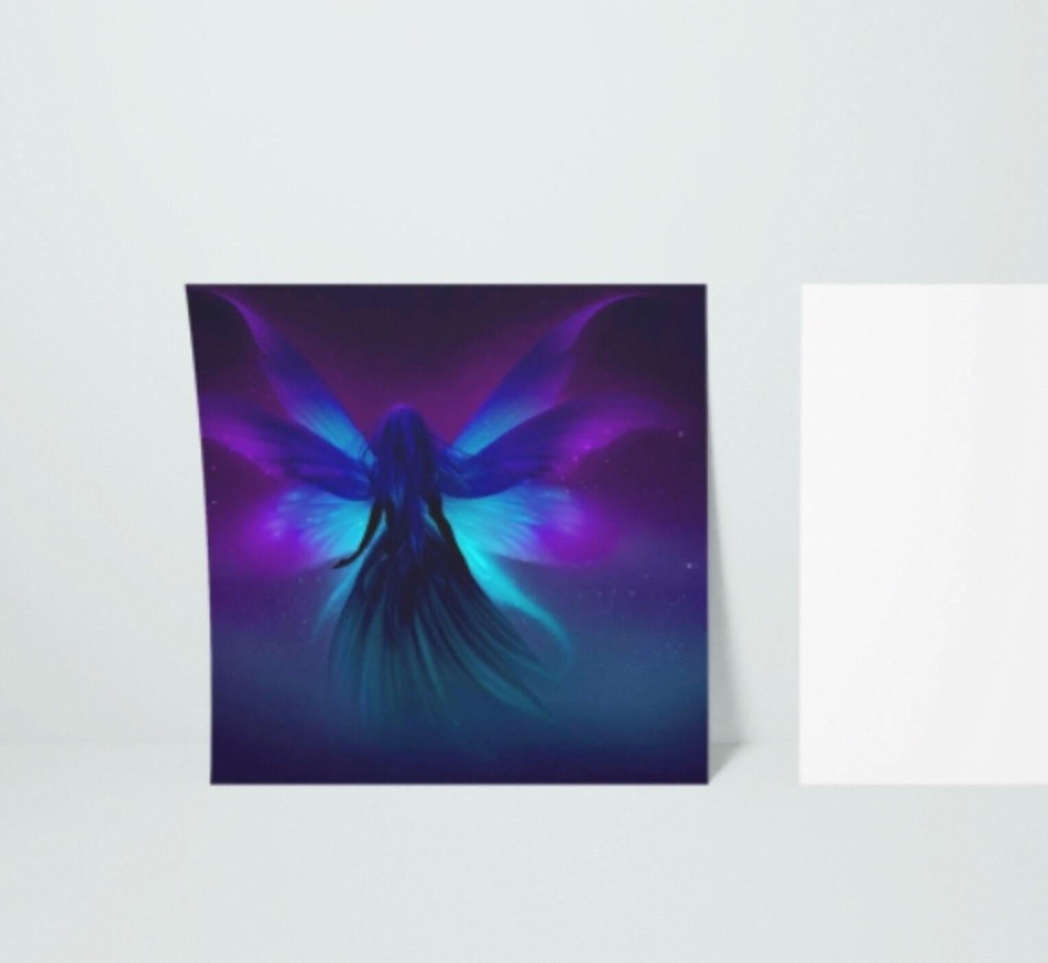 Fairy Cards, Large Note Card, Invites, Birthday, Money Card