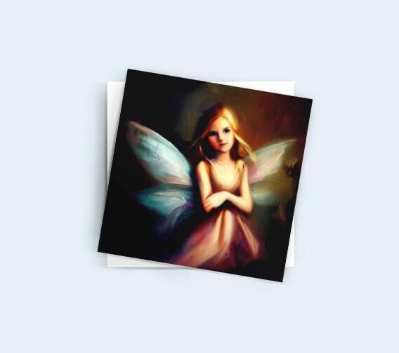 Fairy Cards, Large Note Card, Invites, Birthday, Gift Card