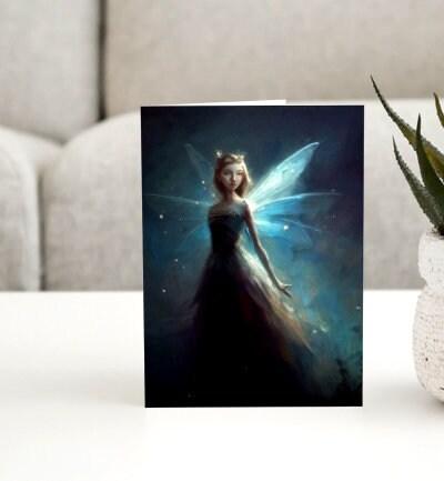 Fairy Cards, Large Note Card, Invites, Birthday, Gift Card
