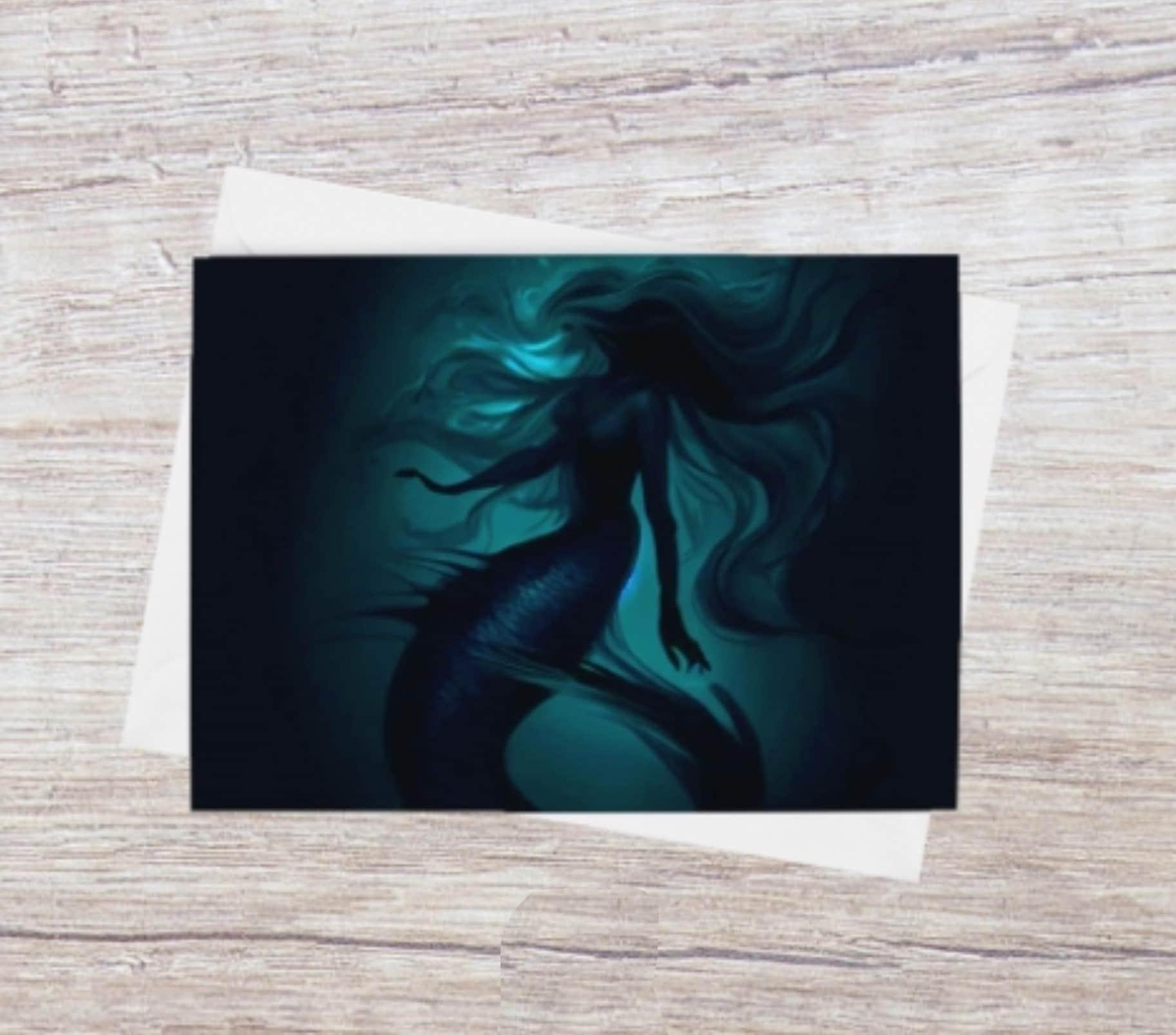 Mermaid Greeting Cards, Birthday, Invitations, Thank You Cards