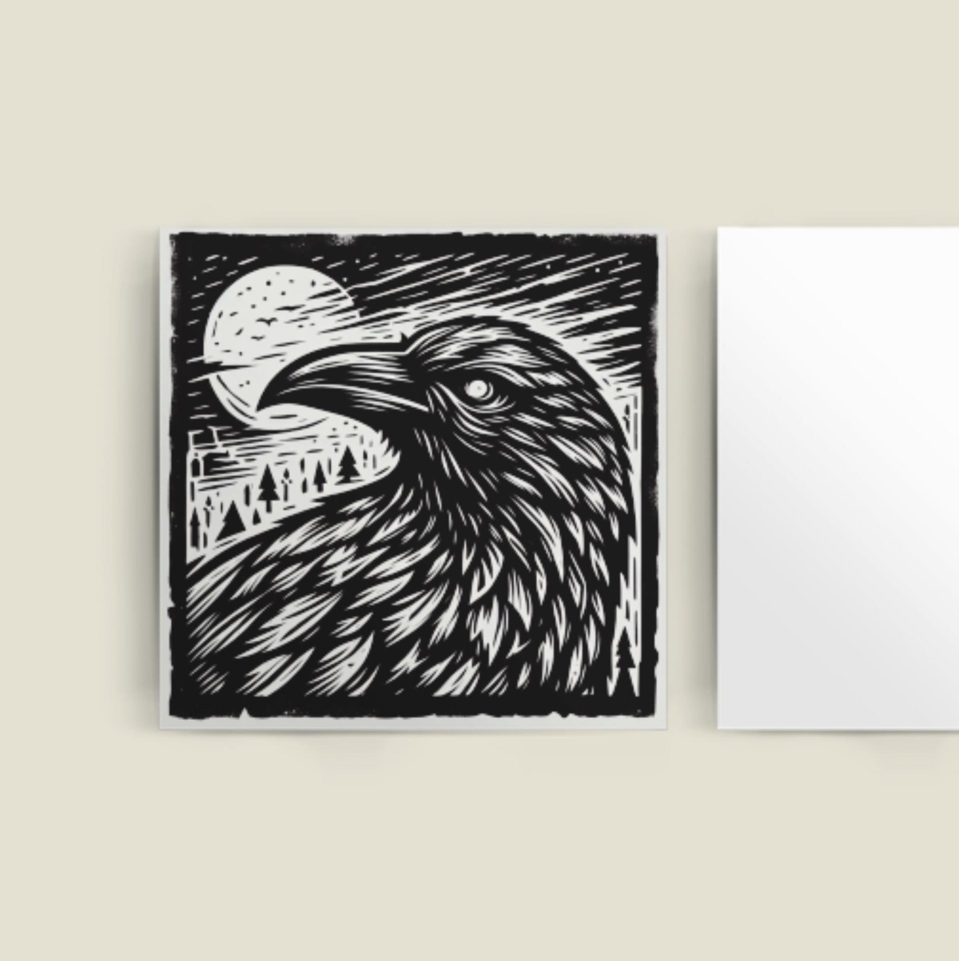 Raven - Large Cards, Notecards, Birthday, Invites