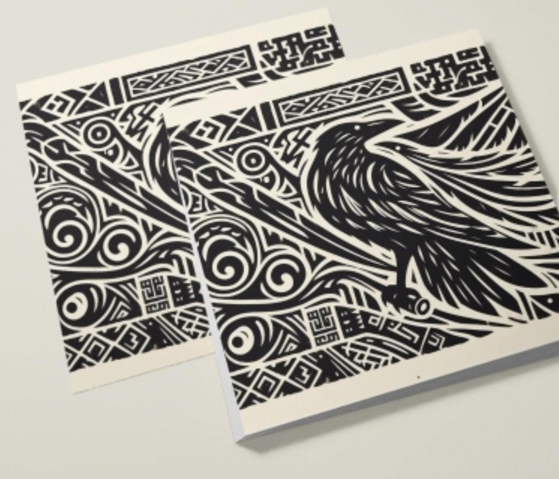 Raven - Large Cards, Notecards, Birthday, Invites